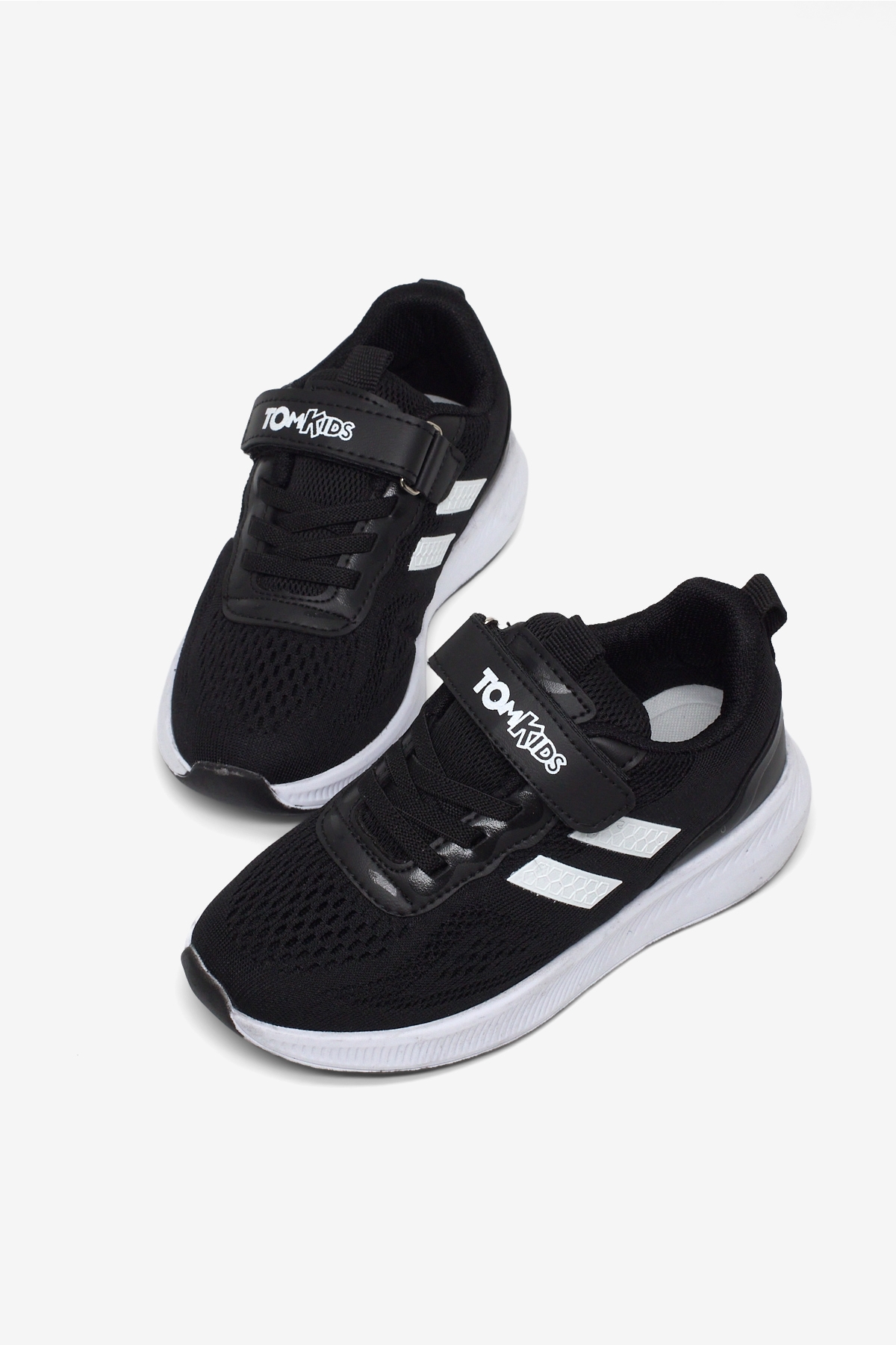 Tonny Black Beyaz Tonny Black Rahat Kalip Çocuk Unisex Nefes Alabilen Cırtlı Bağcıklı Sneaker