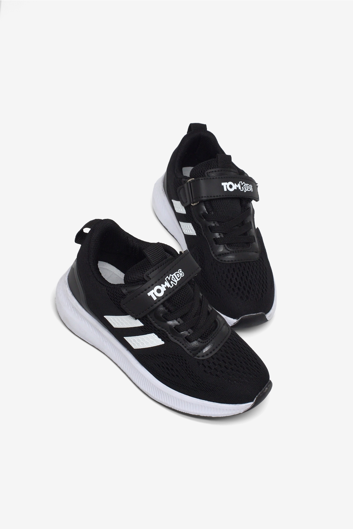 Tonny Black Beyaz Tonny Black Rahat Kalip Çocuk Unisex Nefes Alabilen Cırtlı Bağcıklı Sneaker