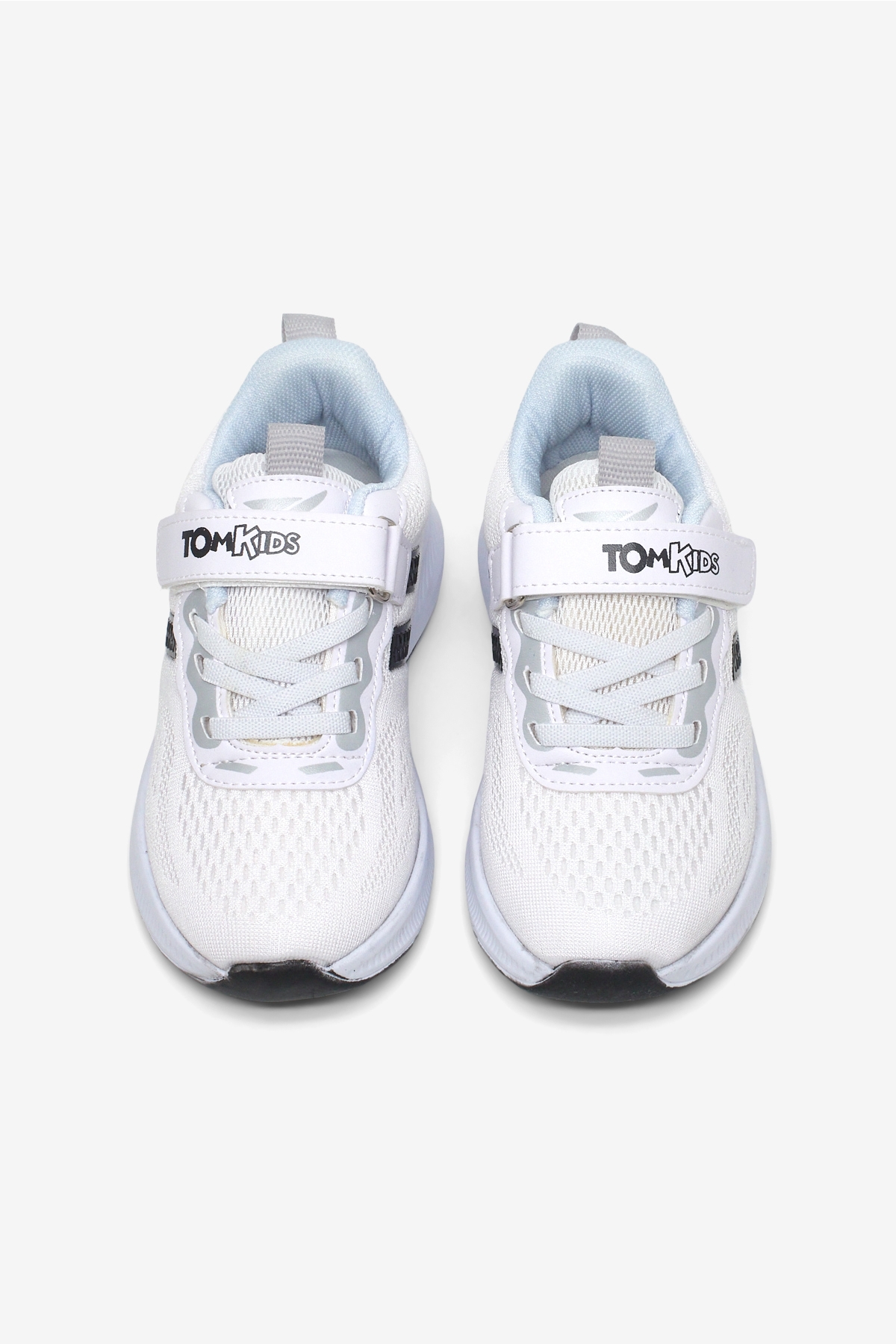 Tonny Black Beyaz Tonny Black Rahat Kalip Çocuk Unisex Nefes Alabilen Cırtlı Bağcıklı Sneaker
