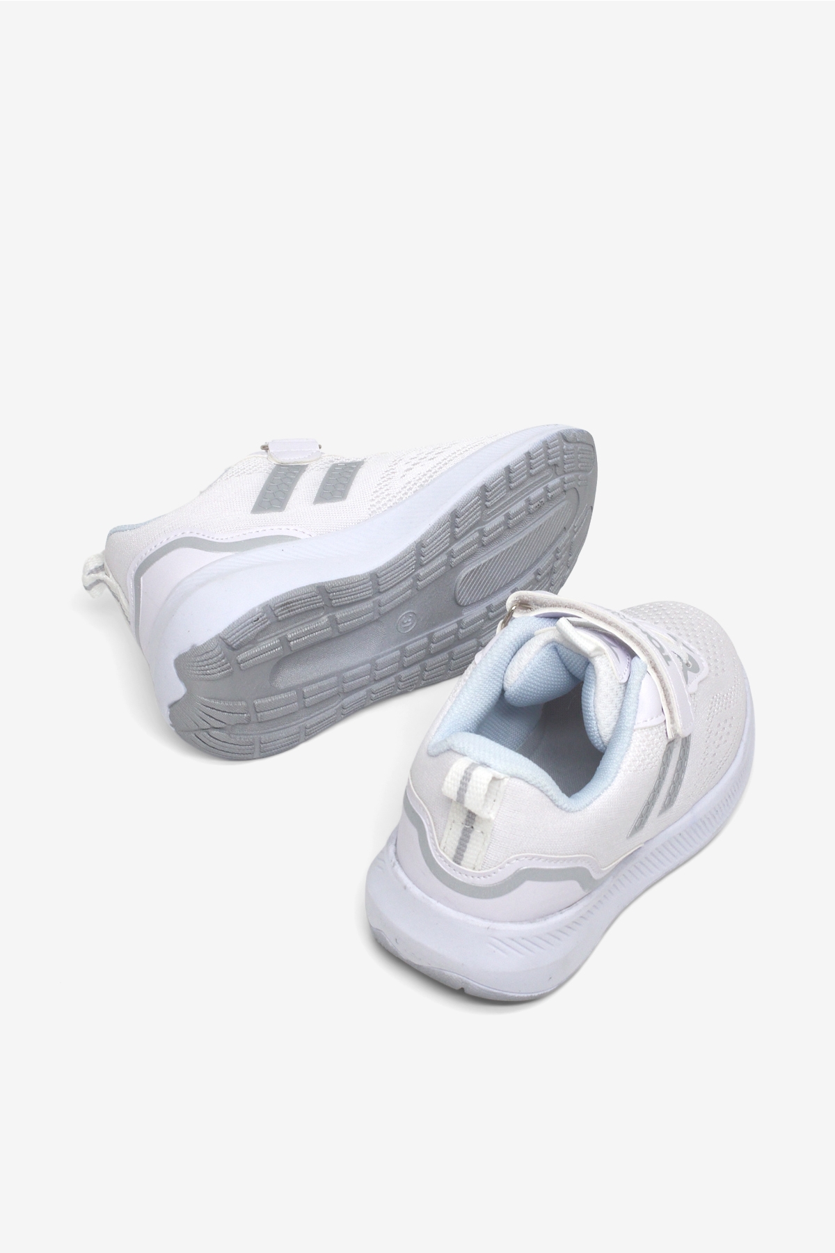 Tonny Black Beyaz Tonny Black Rahat Kalip Çocuk Unisex Nefes Alabilen Cırtlı Bağcıklı Sneaker