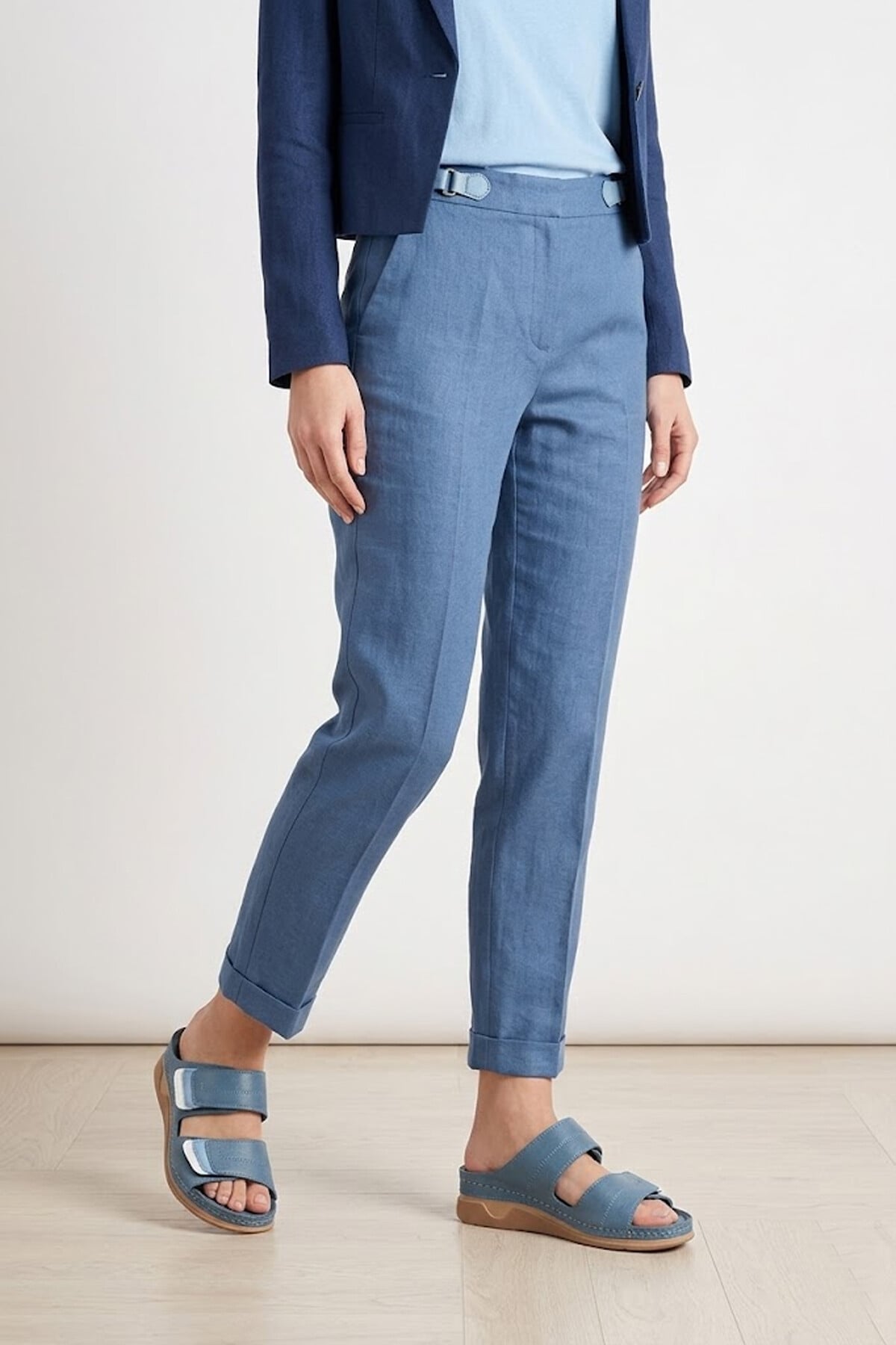 Ayakkabı Fuarı Taba Ayakkabı Fuarı Fuari Elit 26YRhmM-017 Kadın Hakiki Deri Ortopedik Düz Terlik