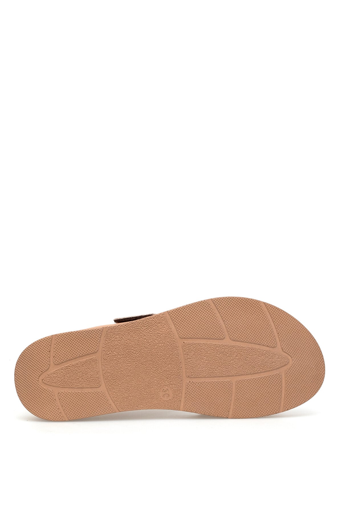 Ayakkabı Fuarı Taba Ayakkabı Fuarı Fuari Elit 26YRhmM-017 Kadın Hakiki Deri Ortopedik Düz Terlik