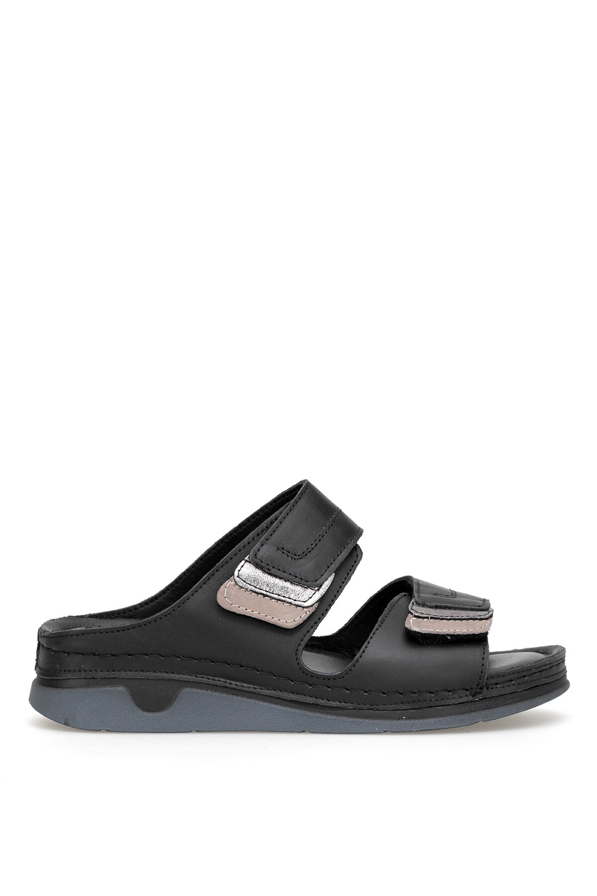 Ayakkabı Fuarı Taba Ayakkabı Fuarı Fuari Elit 26YRhmM-017 Kadın Hakiki Deri Ortopedik Düz Terlik