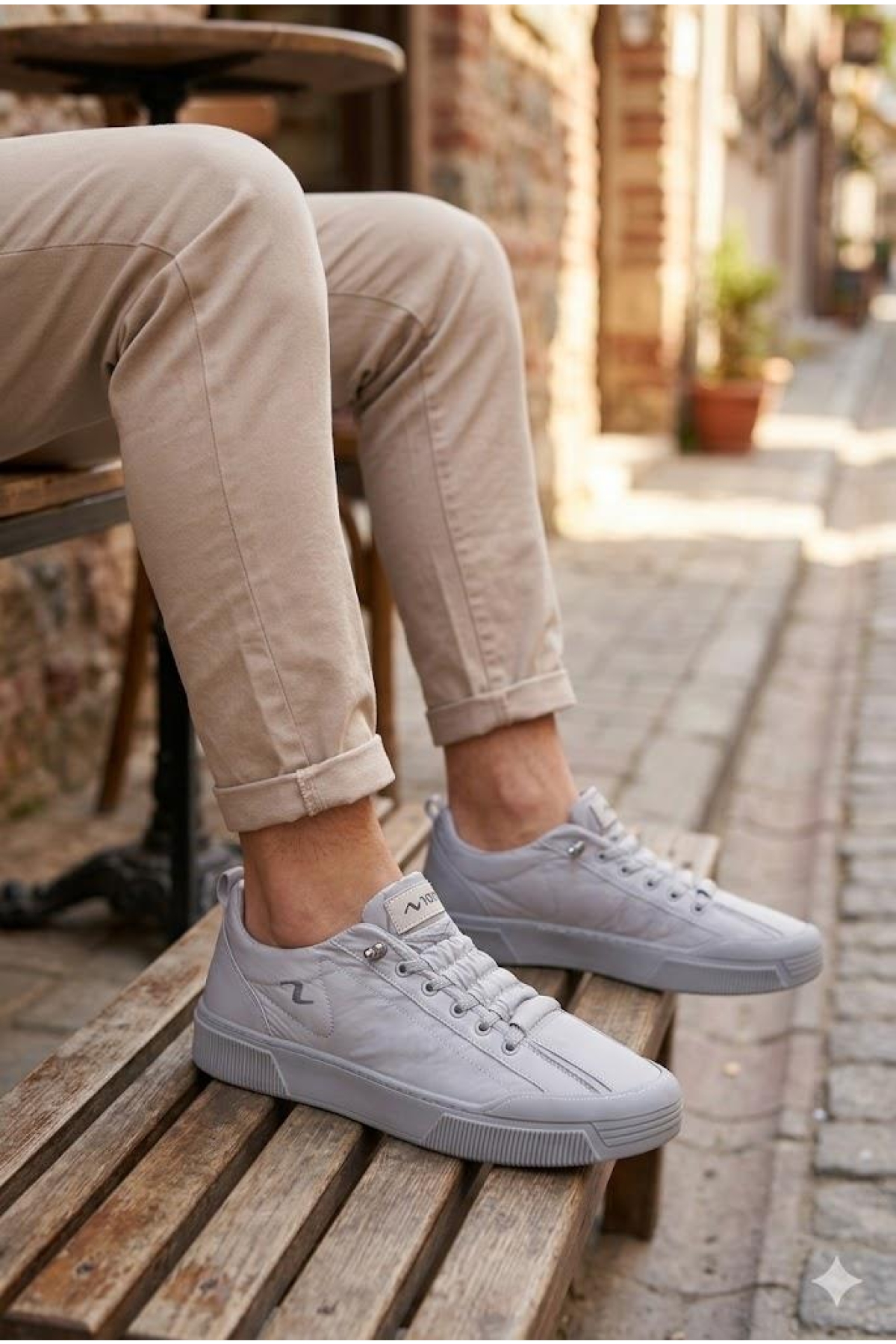 39Konata様 Noka Champ Rahat Memory Foam İç Taban Keten Sneaker Erkek Ayakkabı
