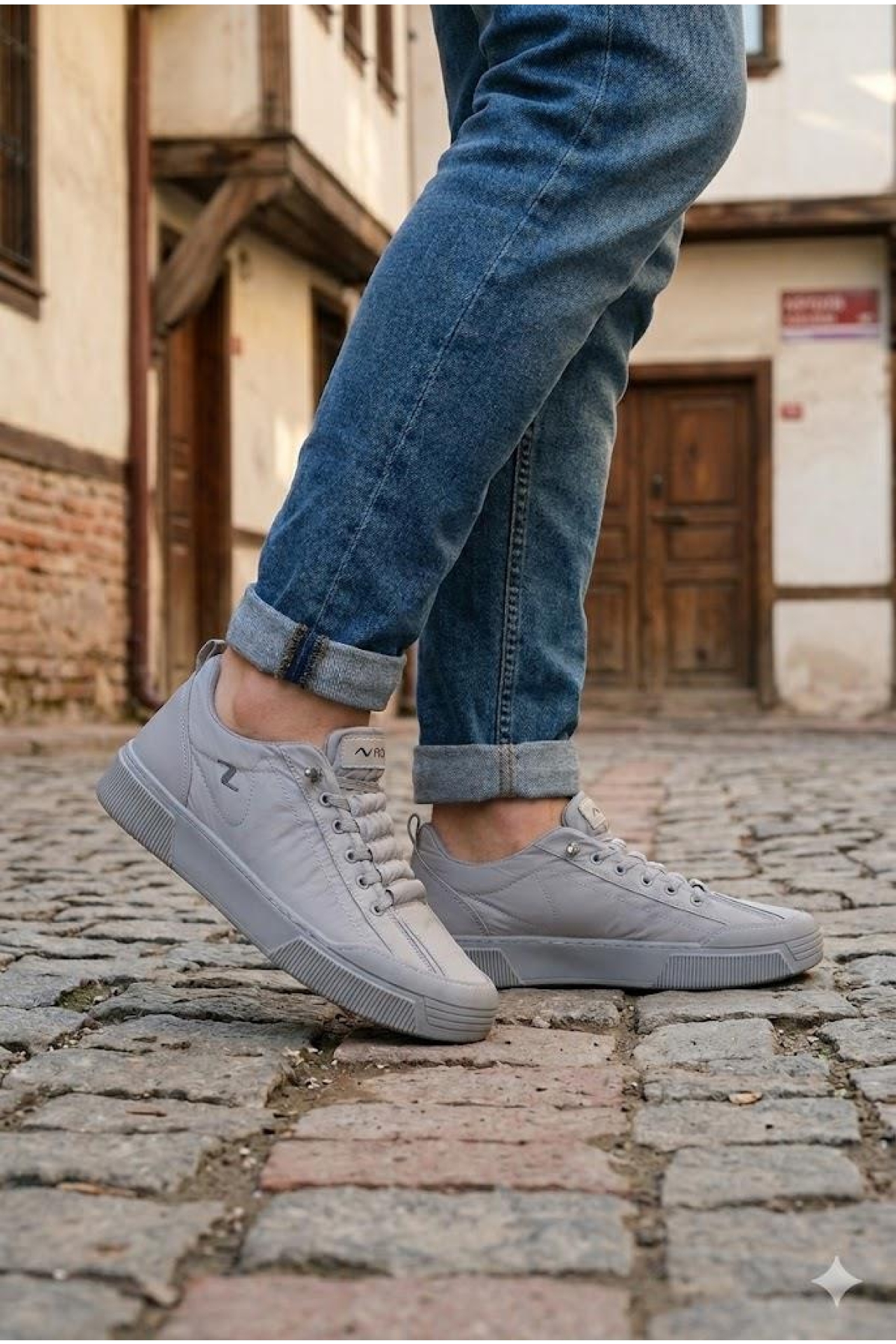 Noka Champ Rahat Memory Foam İç Taban Keten Sneaker Erkek Ayakkabı