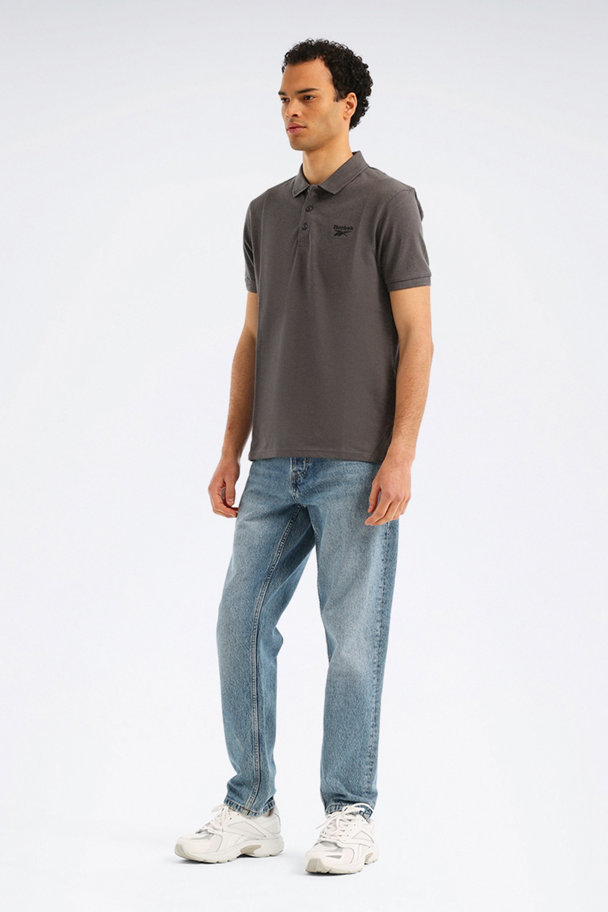 BLAZE EMBROIDERED SS POLO Antrasit Erkek Kısa Kol T-Shirt
