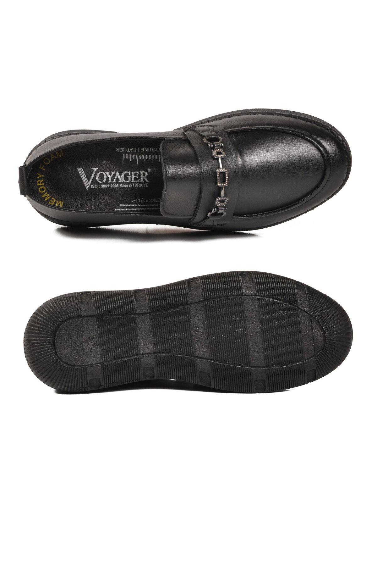 Voyager Siyah Voyager Hakiki Deri Anatomik Kadın Casual Ayakkabı Z540 Z