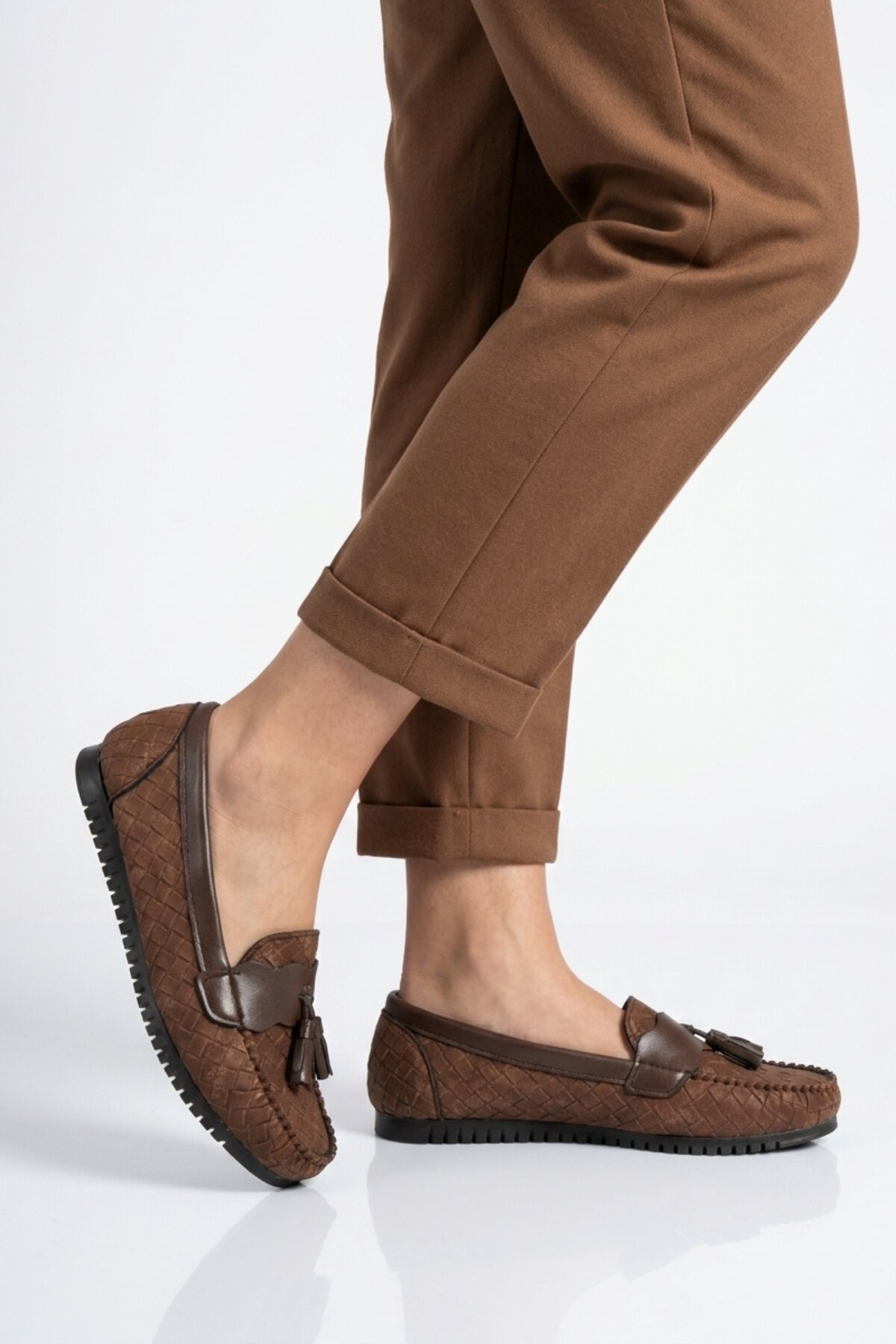 Ayakmod Kahverengi Ayakmod Hafif Esnek Kadın Casual Ayakkabı 218 Z