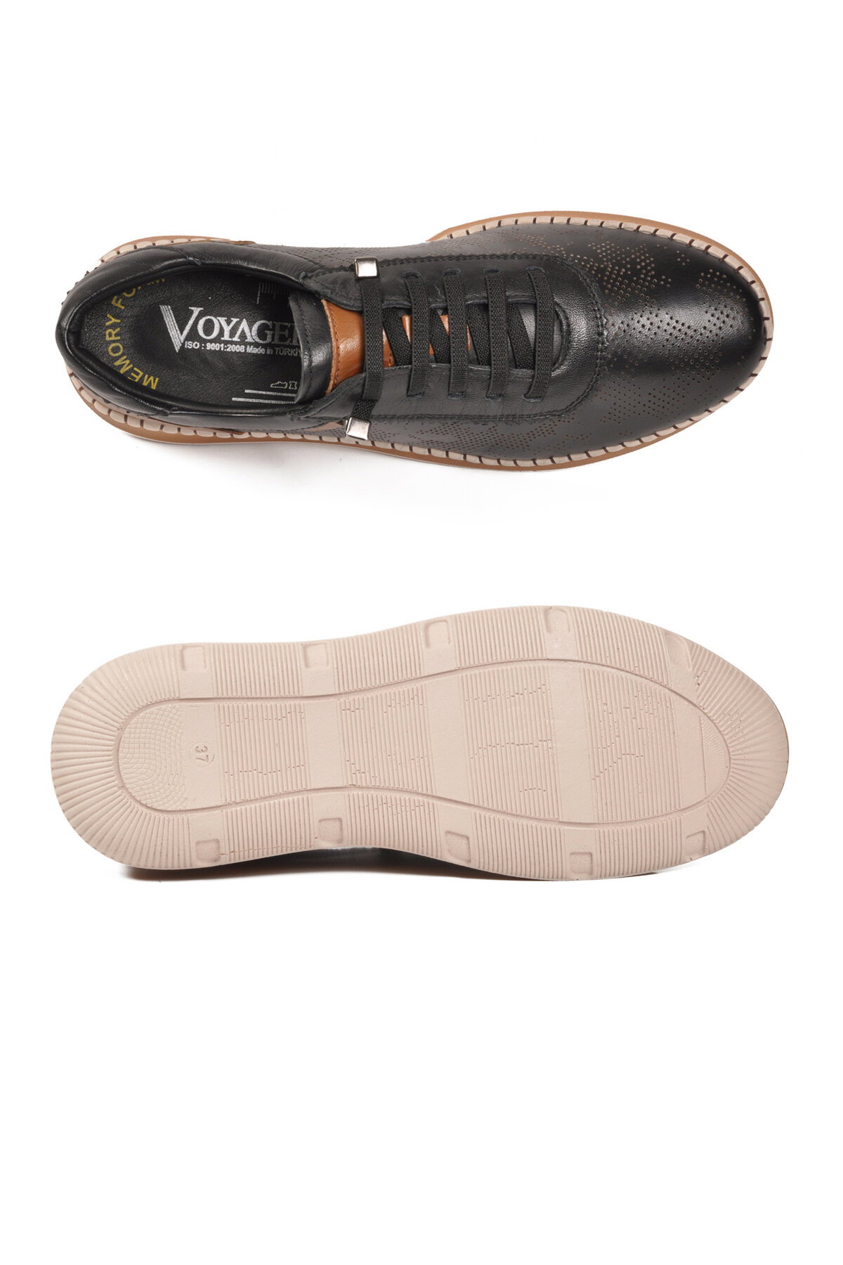 Voyager Siyah Voyager Hakiki Deri Anatomik Kadın Casual Ayakkabı Z543 Z
