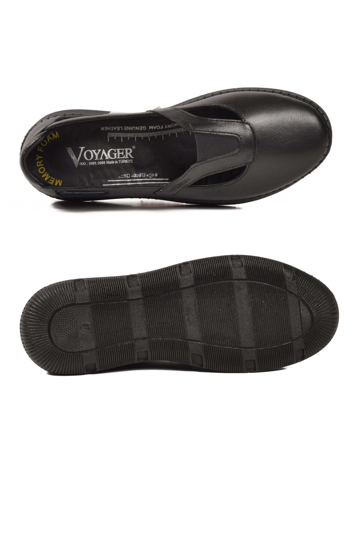 Voyager Siyah Voyager Hakiki Deri Anatomik Kadın Casual Ayakkabı Z541 Z