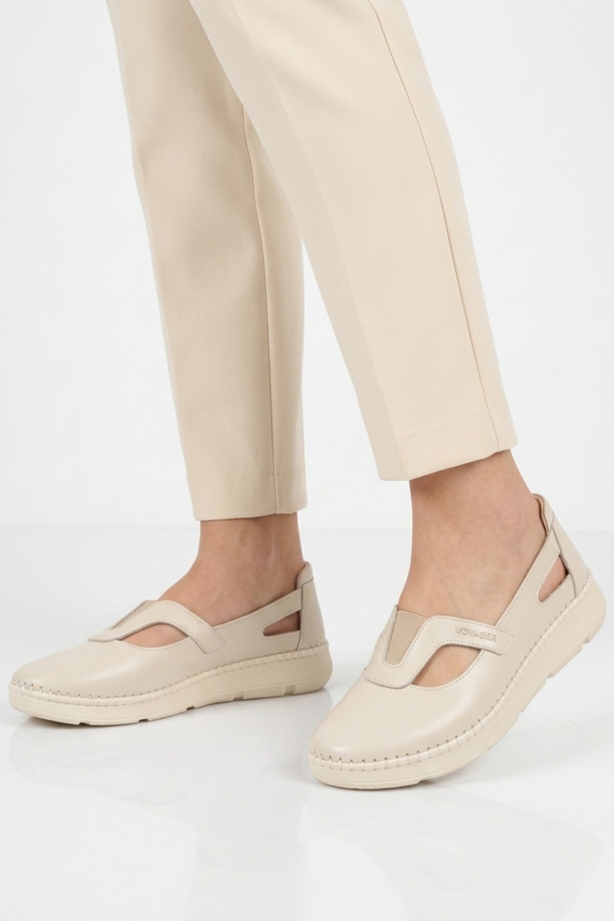 Voyager Siyah Voyager Hakiki Deri Anatomik Kadın Casual Ayakkabı Z541 Z