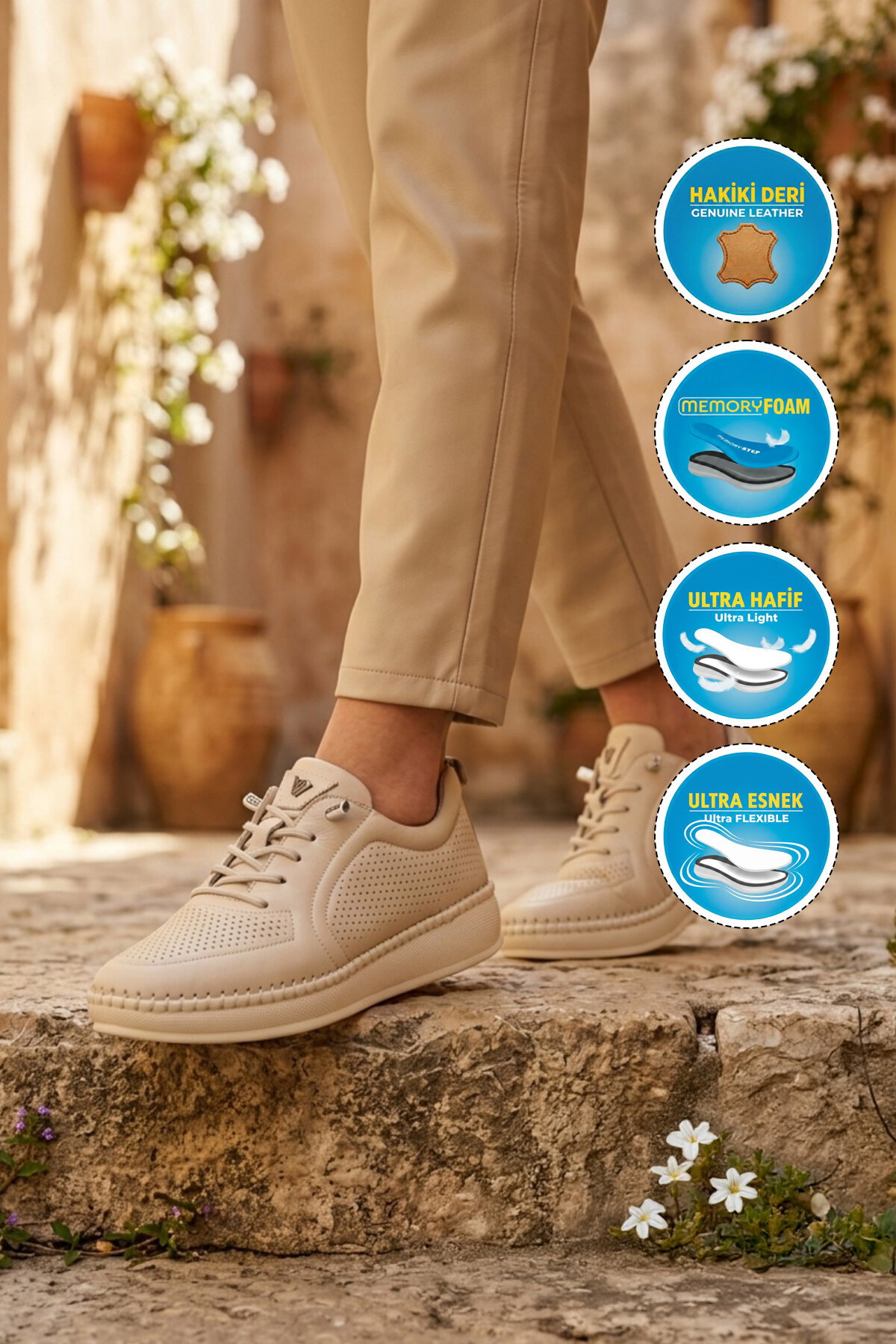 Voyager Siyah Voyager Hakiki Deri Anatomik Kadın Casual Ayakkabı Z094 Z