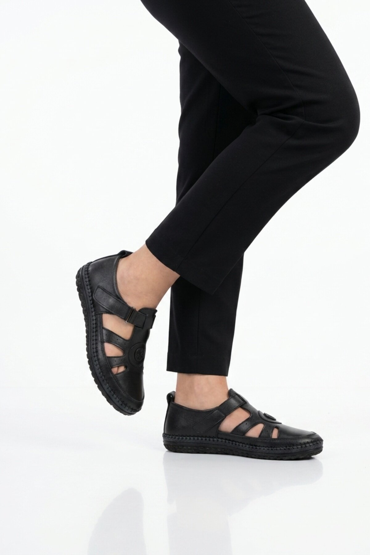 Voyager Siyah Voyager Hakiki Deri Anatomik Kadın Casual Ayakkabı Z520 Z