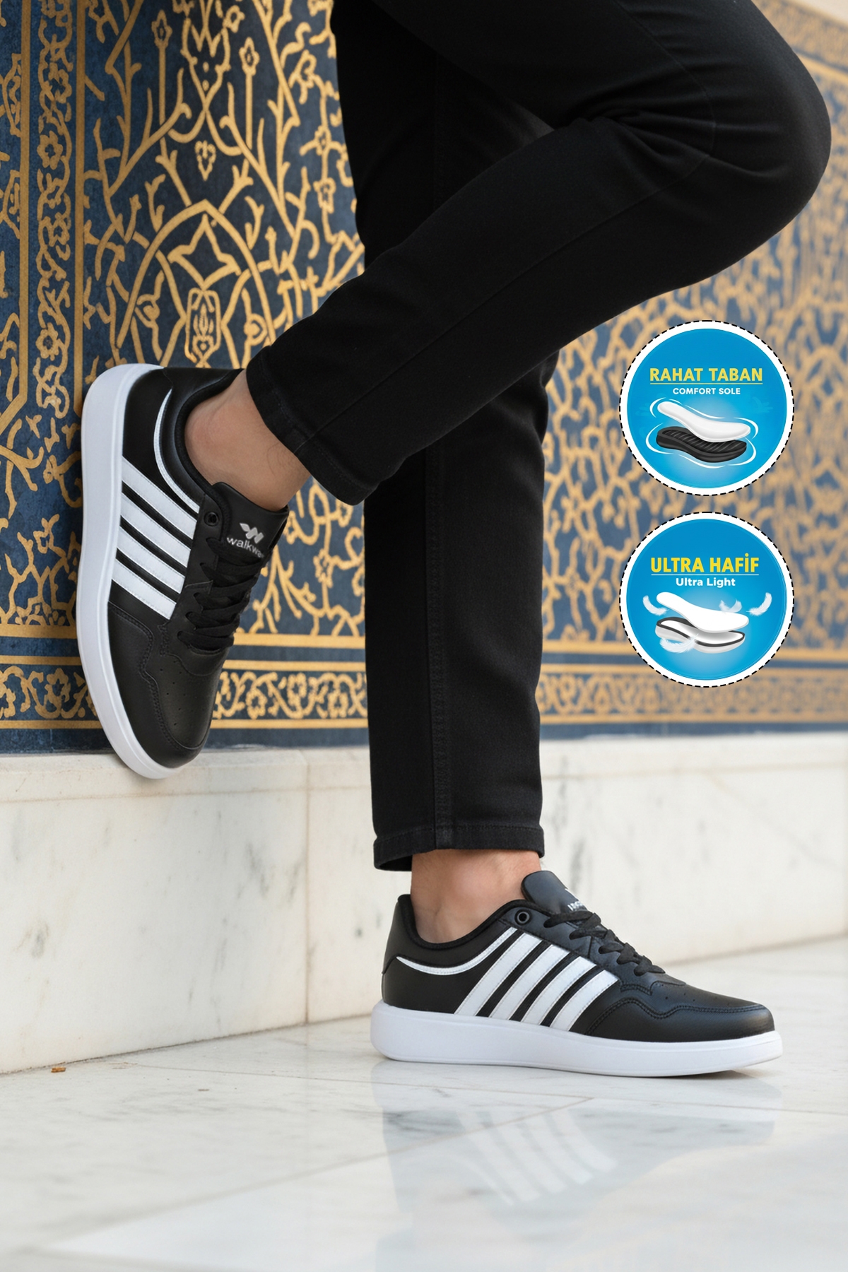Pori 2079 M Siyah-Beyaz-Beyaz Erkek Spor Ayakkabı Fiyatları