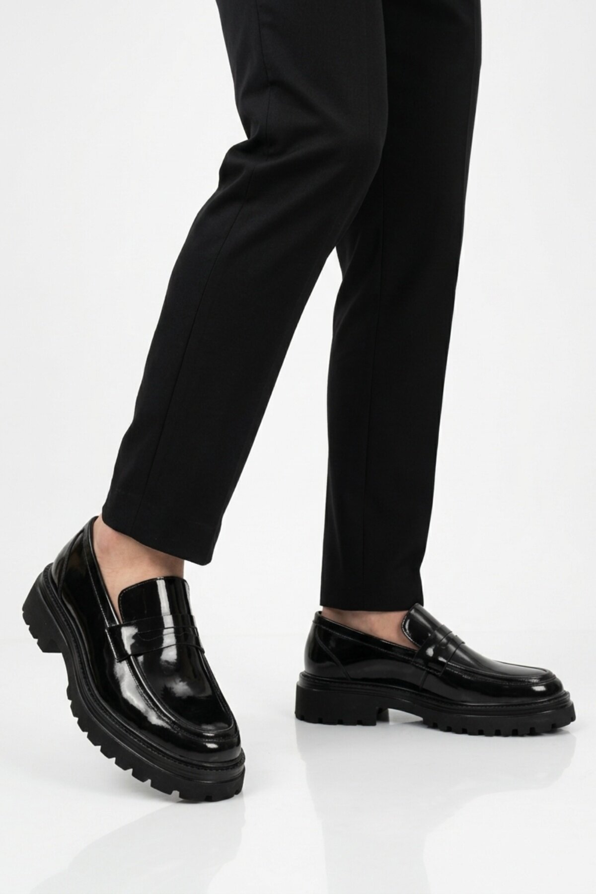 A Spor Siyah A Spor Hakiki Deri Erkek Casual Ayakkabı