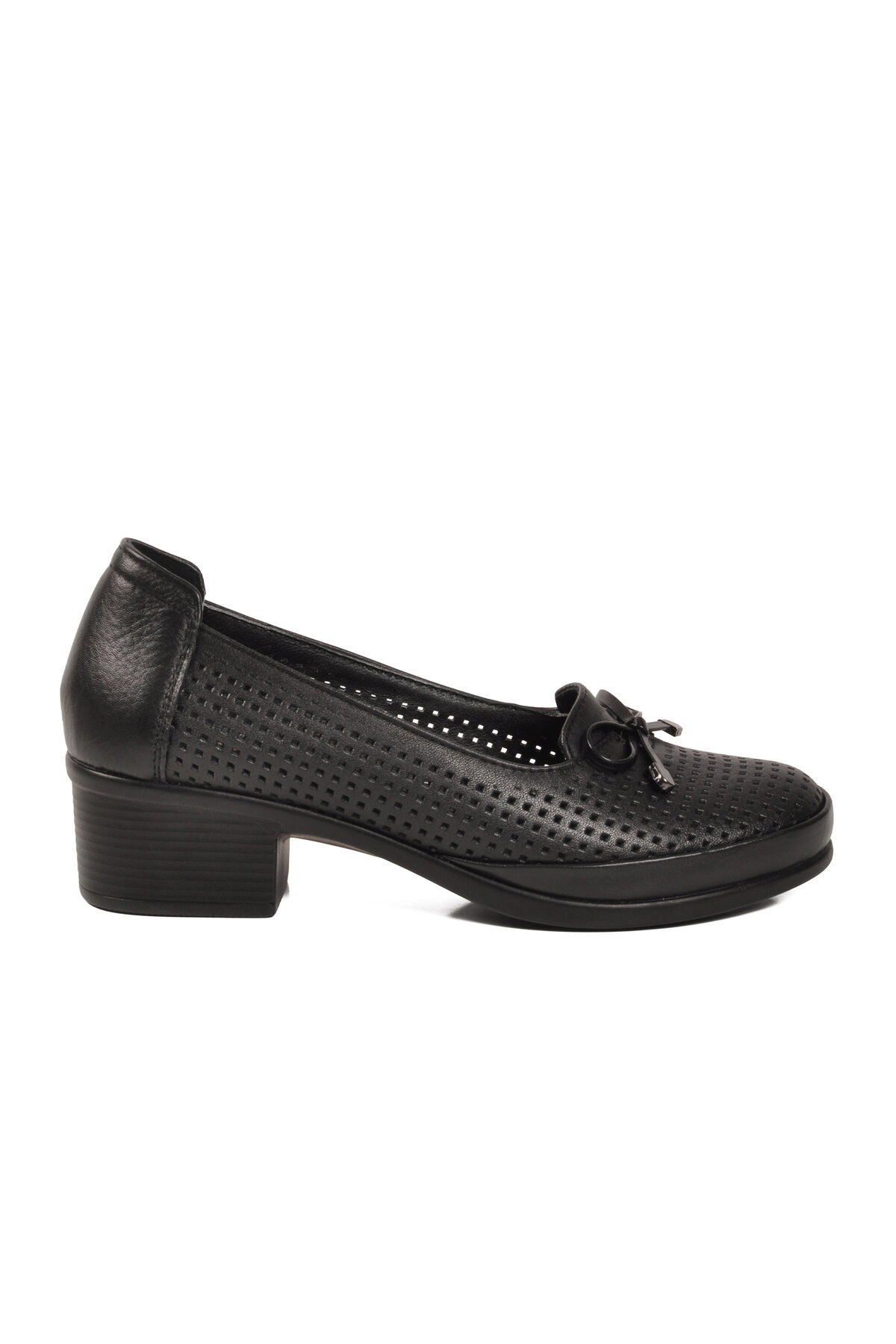 A Spor Bej A Spor Hakiki Deri Kadın Topuklu Ayakkabı