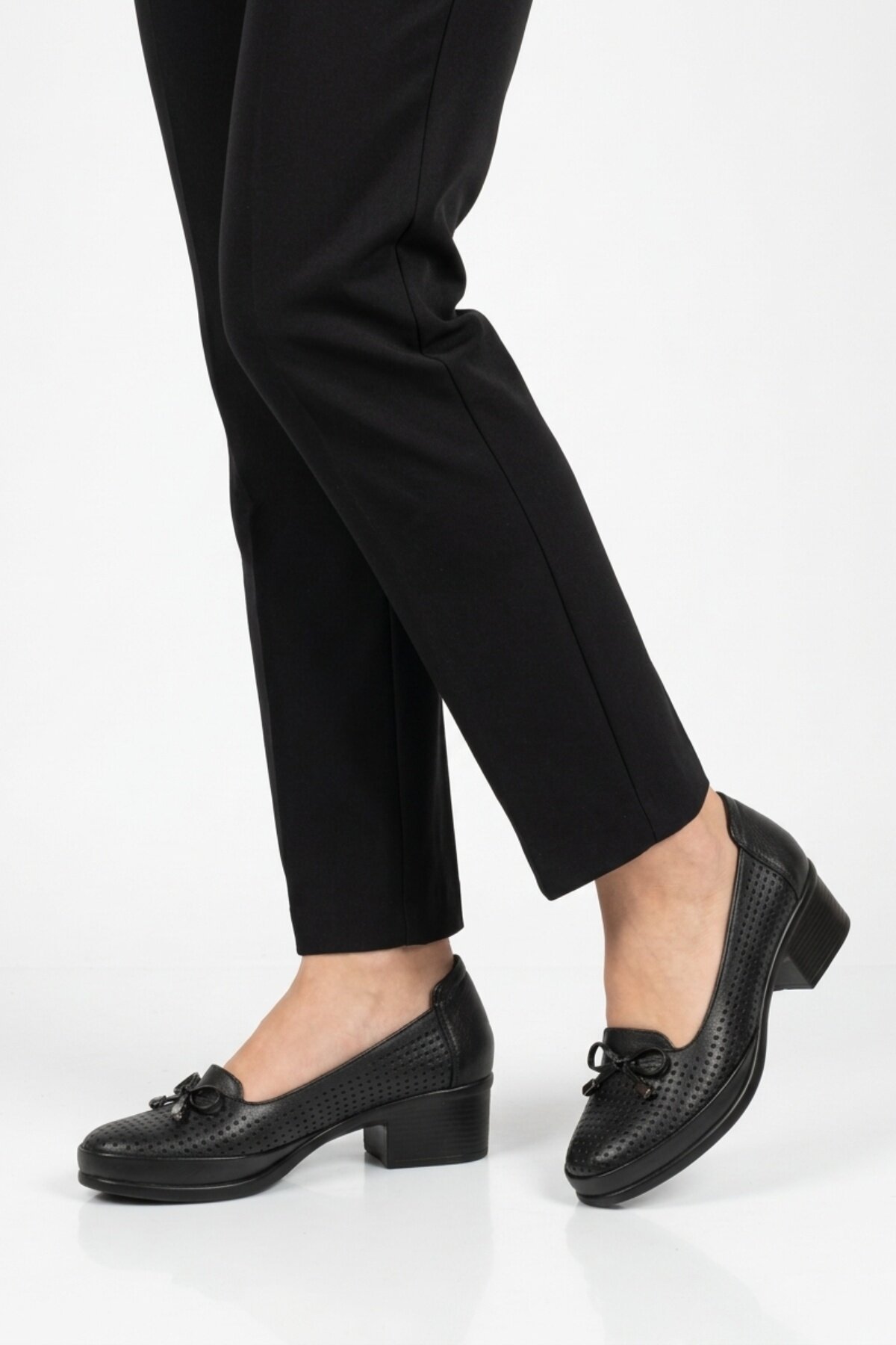 A Spor Bej A Spor Hakiki Deri Kadın Topuklu Ayakkabı