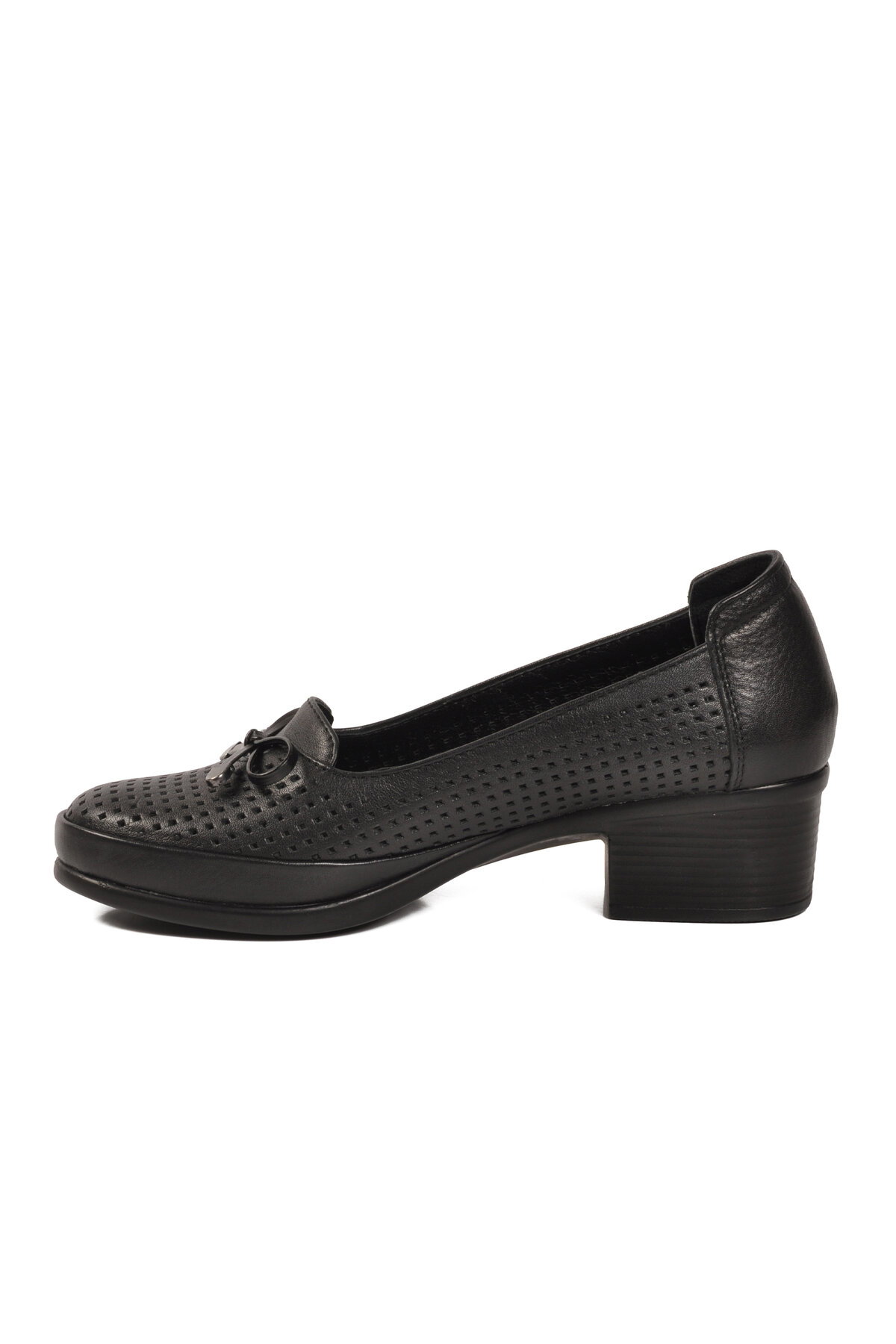 A Spor Bej A Spor Hakiki Deri Kadın Topuklu Ayakkabı