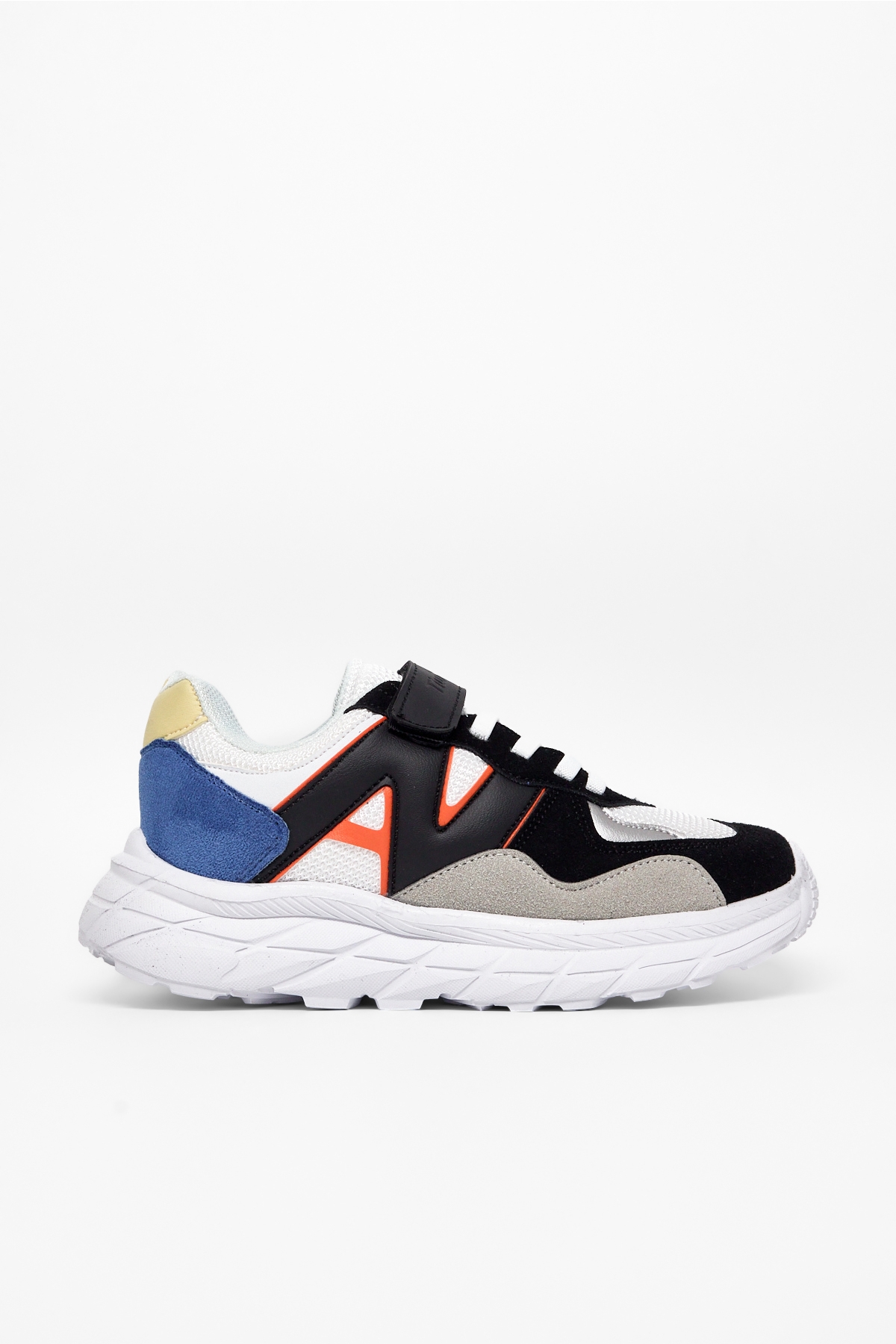 Tonny Black Çok Renkli Tonny Black Rahat Kalip Çocuk Unisex Cırtlı Bağcıklı Sneaker