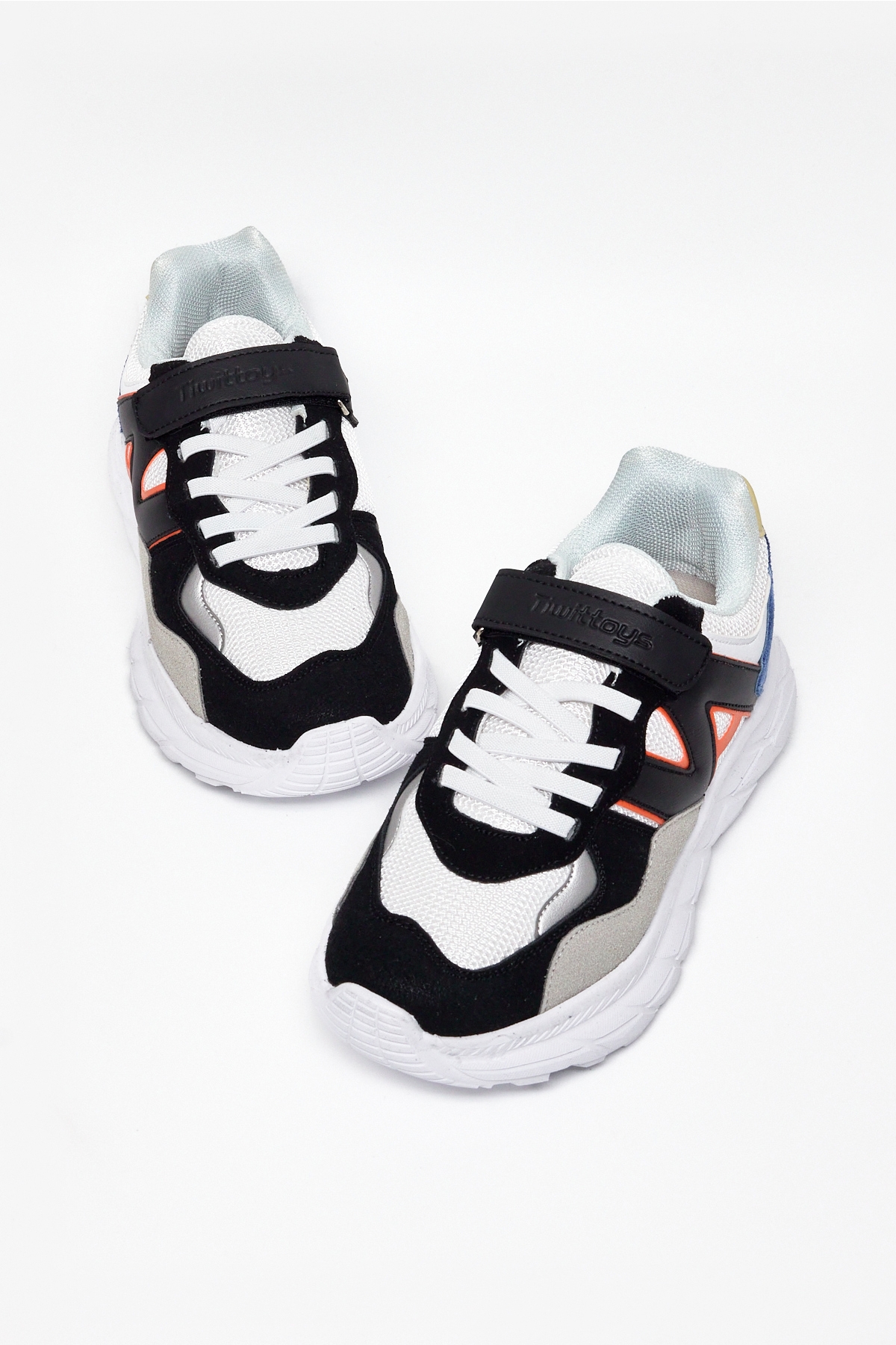 Tonny Black Çok Renkli Tonny Black Rahat Kalip Çocuk Unisex Cırtlı Bağcıklı Sneaker