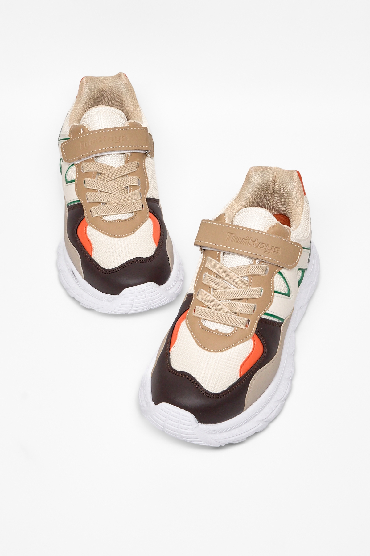 Tonny Black Çok Renkli Tonny Black Rahat Kalip Çocuk Unisex Cırtlı Bağcıklı Sneaker