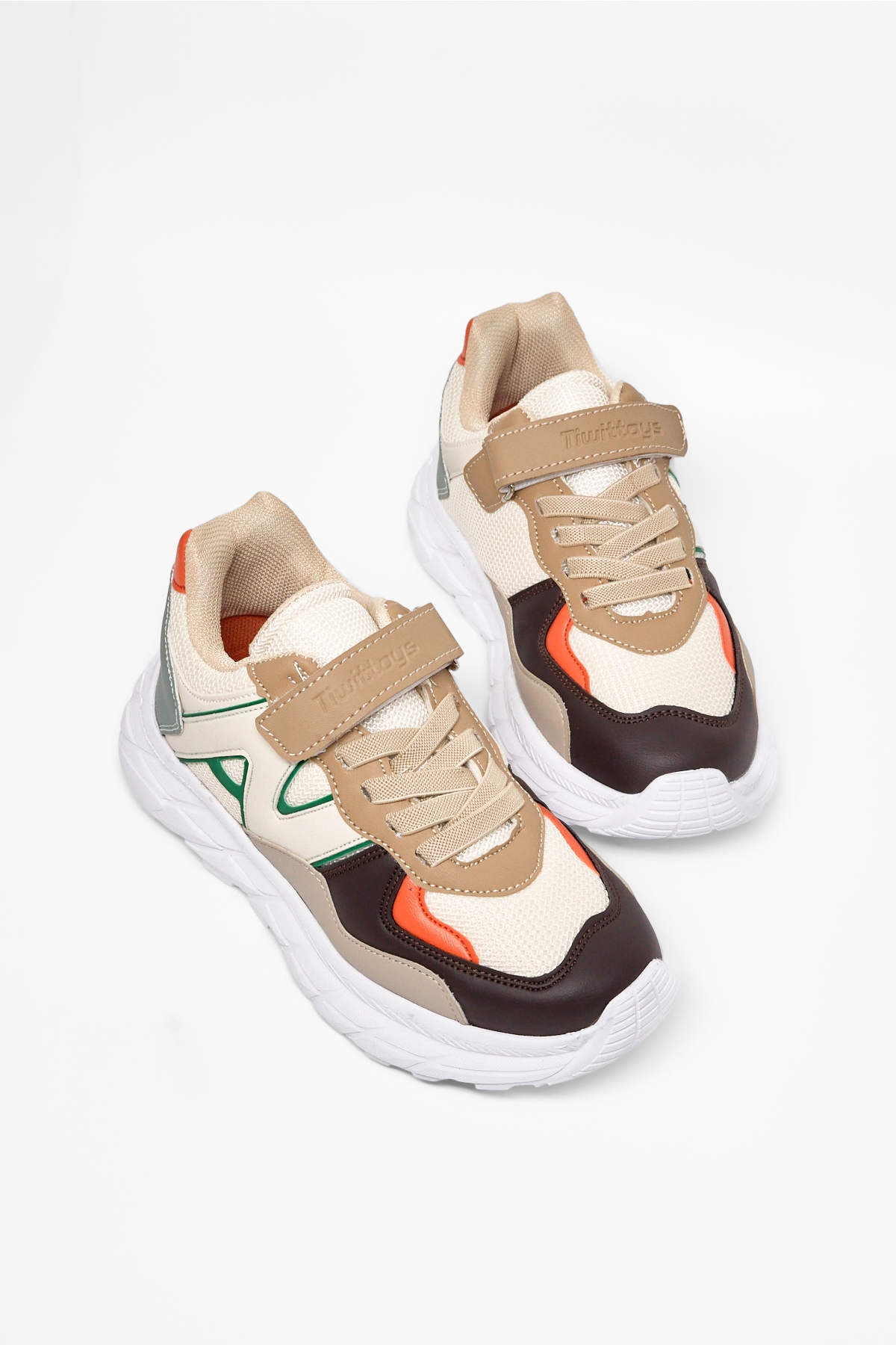 Tonny Black Çok Renkli Tonny Black Rahat Kalip Çocuk Unisex Cırtlı Bağcıklı Sneaker