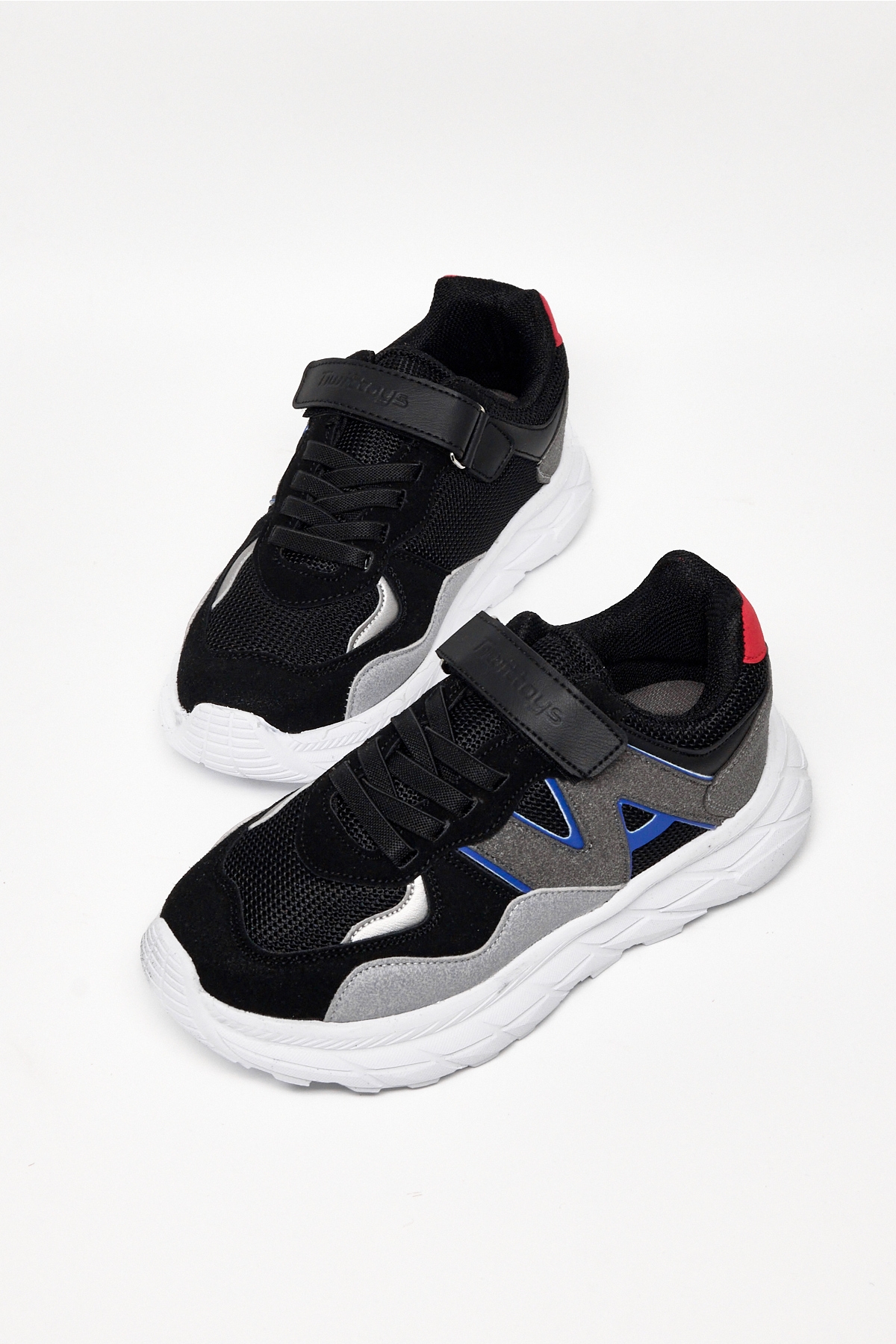 Tonny Black Çok Renkli Tonny Black Rahat Kalip Çocuk Unisex Cırtlı Bağcıklı Sneaker