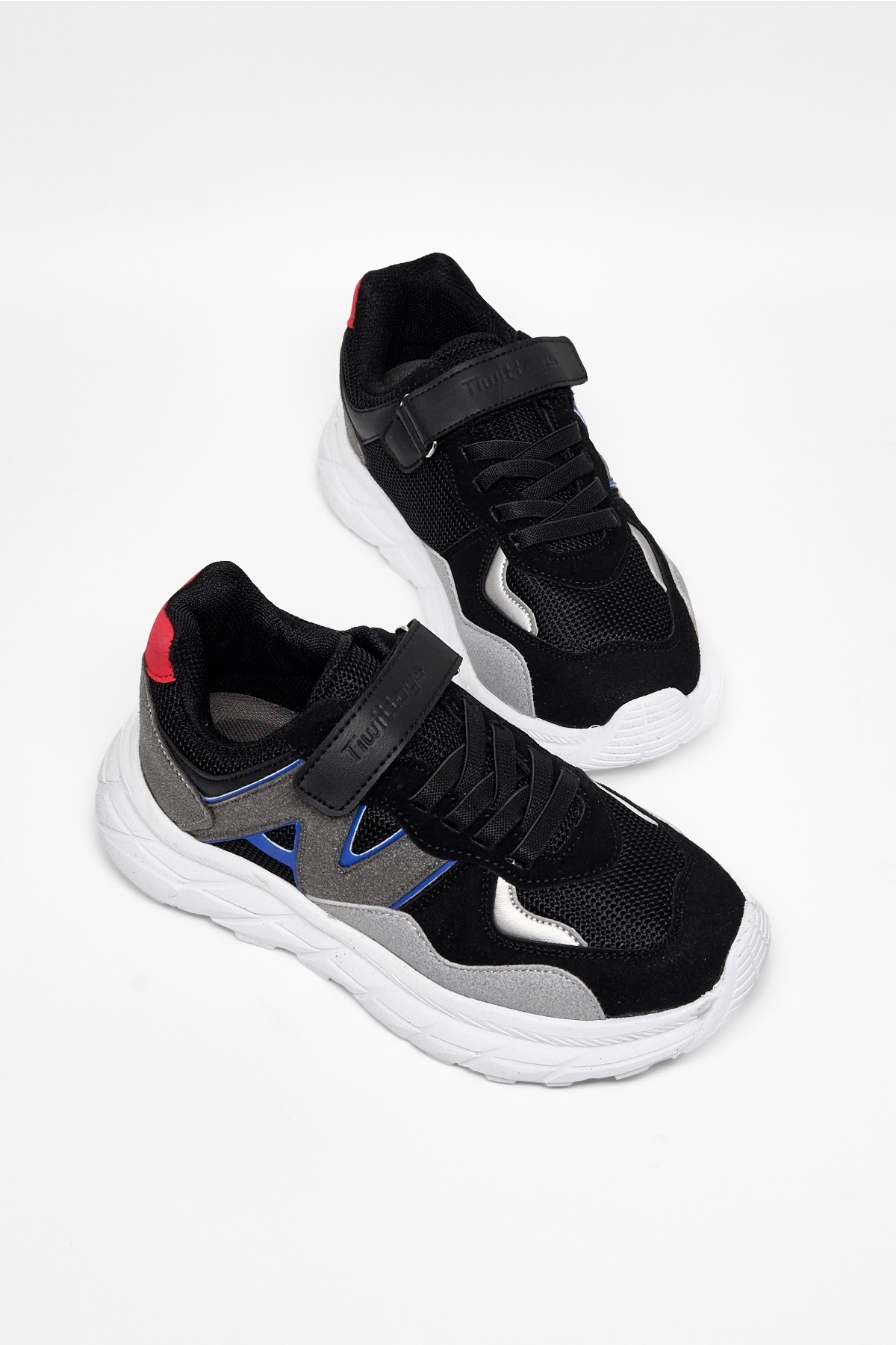 Tonny Black Çok Renkli Tonny Black Rahat Kalip Çocuk Unisex Cırtlı Bağcıklı Sneaker