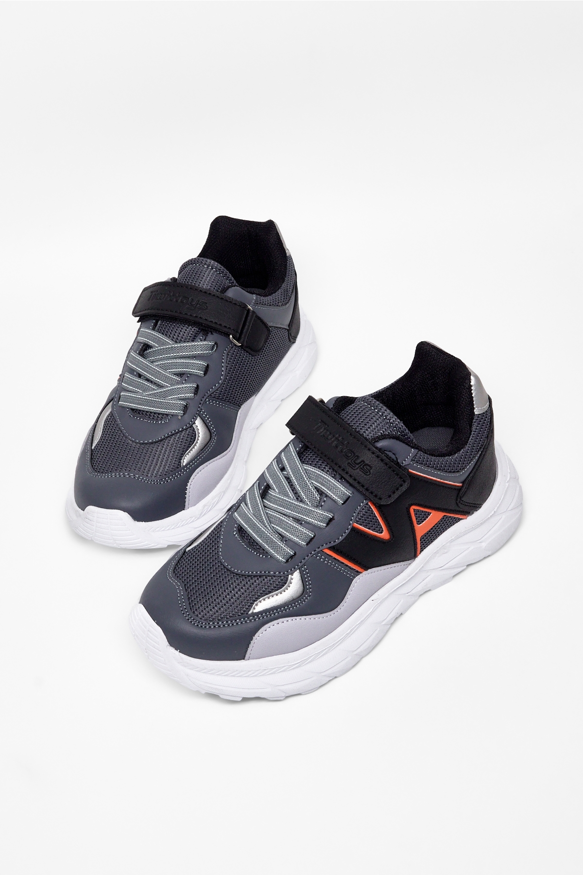 Tonny Black Çok Renkli Tonny Black Rahat Kalip Çocuk Unisex Cırtlı Bağcıklı Sneaker