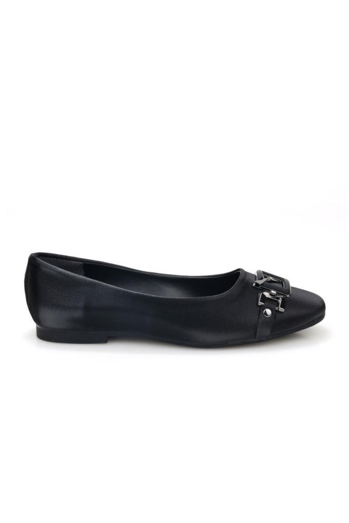 Papuçcity Bej Papuçcity Fendi 03417 Kadın Günlük Tokalı Babet