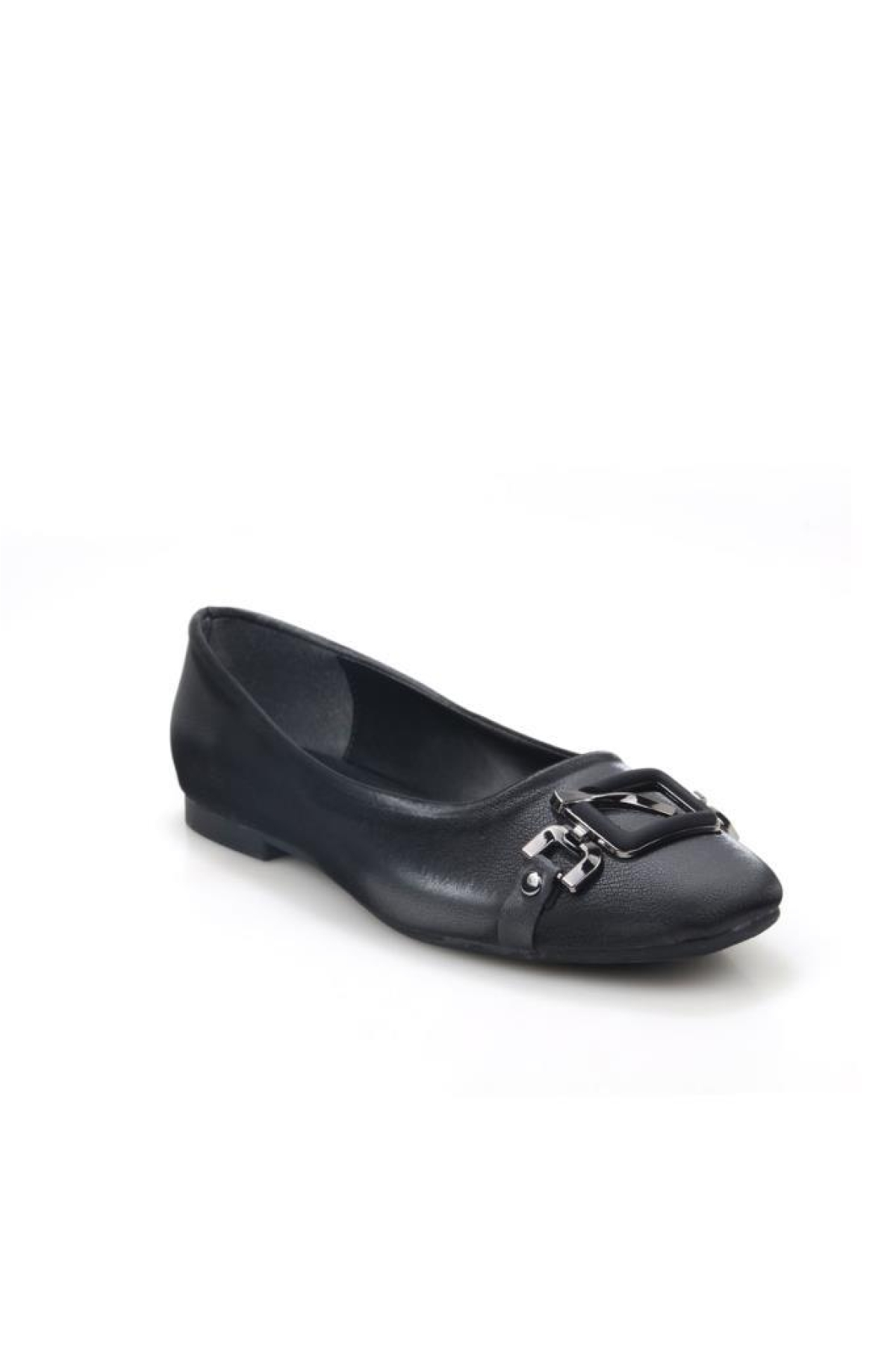 Papuçcity Bej Papuçcity Fendi 03417 Kadın Günlük Tokalı Babet
