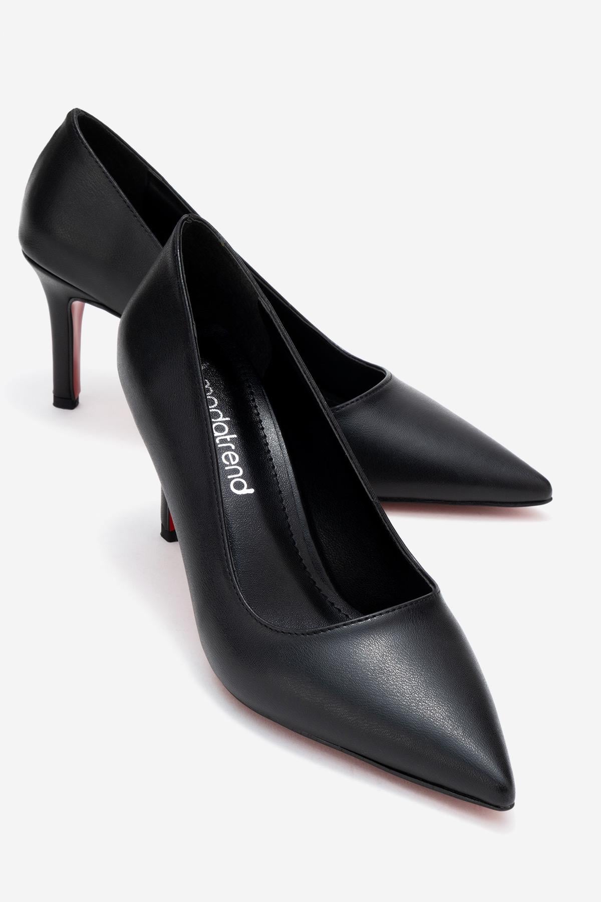 Ccway Siyah Ccway Stiletto Kadın Ayakkabı