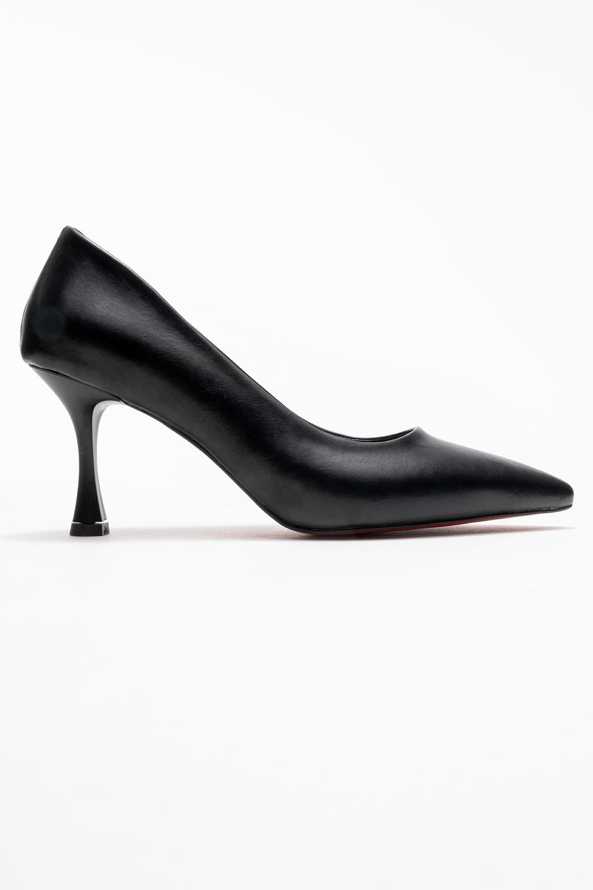 Ccway Siyah Ccway Stiletto Kadın Ayakkabı;