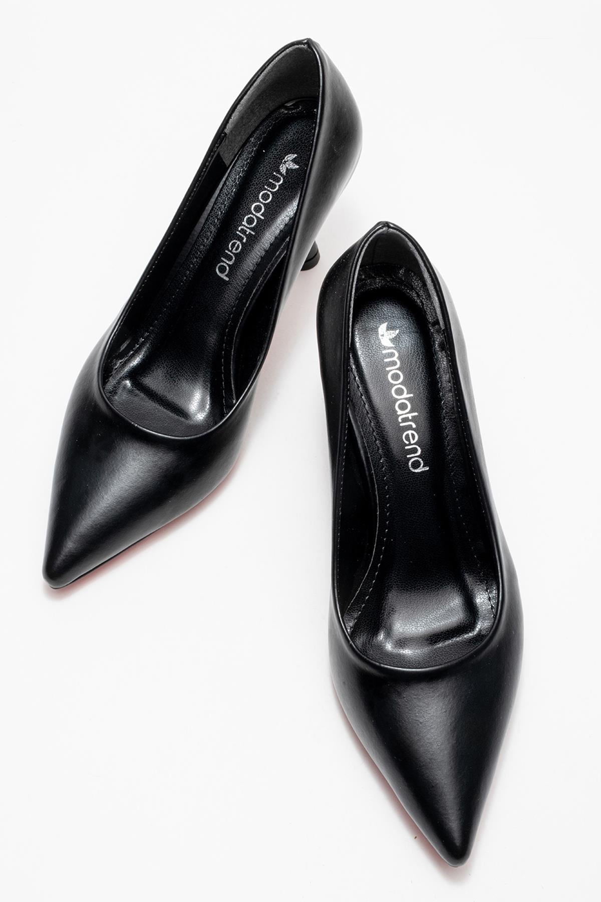 Ccway Siyah Ccway Stiletto Kadın Ayakkabı;