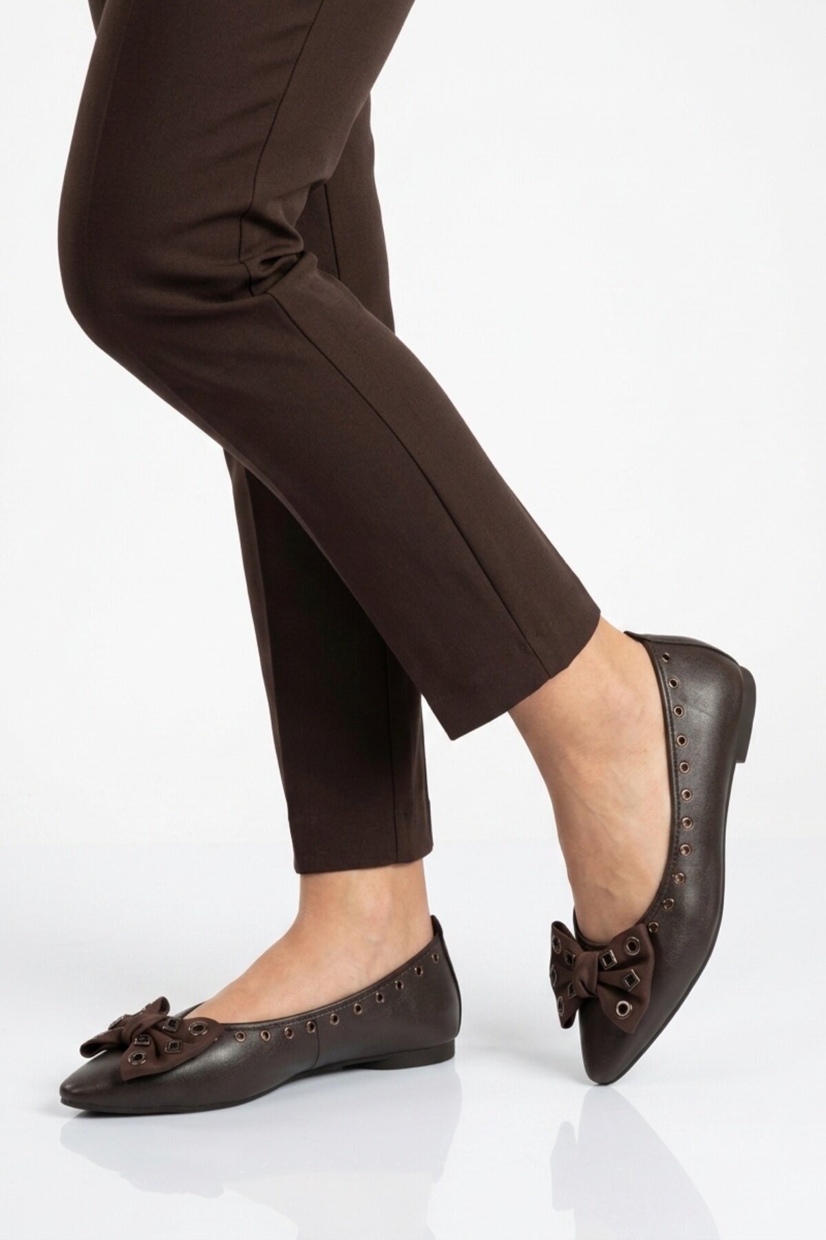 Ayakmod Bej Ayakmod Hafif Esnek Kadın Babet Ayakkabı 351092 Z