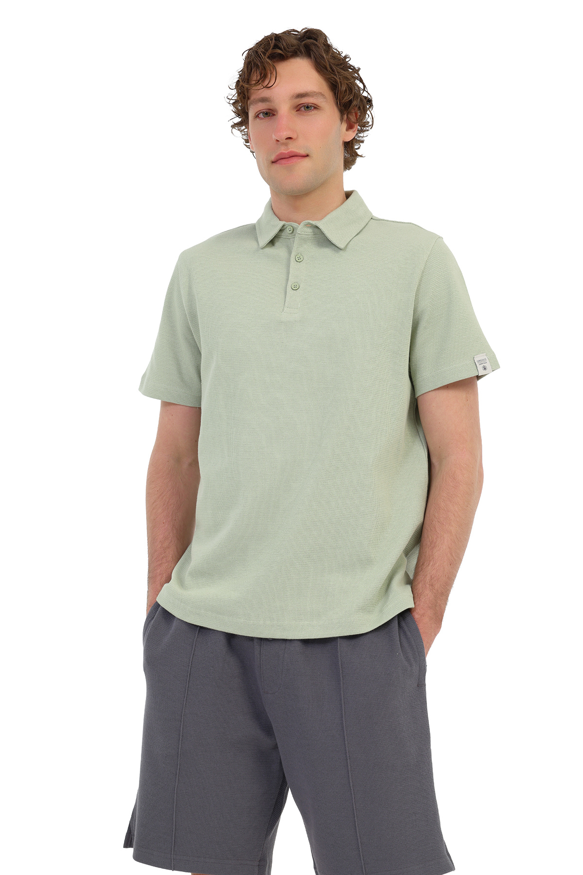 Yeşil Erkek Regular Fit Polo T-Shirt 12292992 JPRBLAETHAN SS ZIP