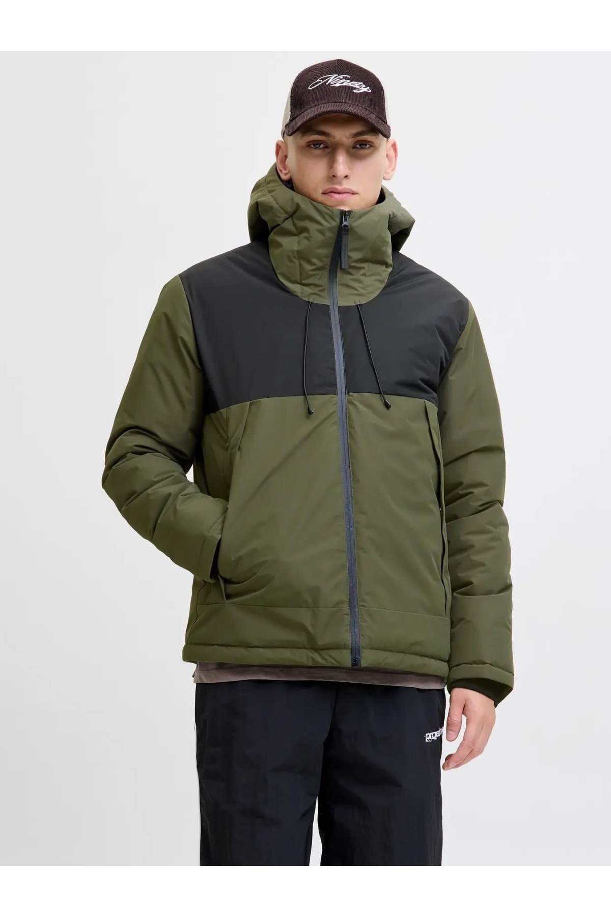 JCOUNION LIGHT PADDED BLOCKING JACKET SN Erkek Mont Haki 12285586