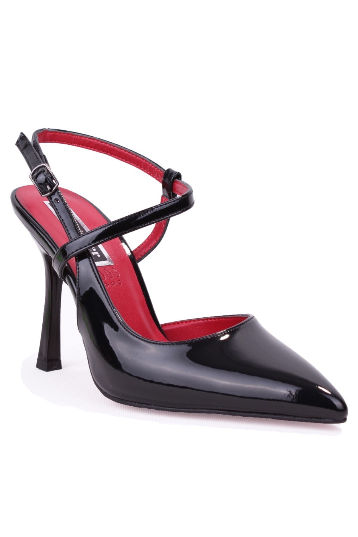 Dagoster Siyah Dagoster DZA07 Rugan DZA07-388402 İnce Topuklu Klasik Kadın Ayakkabı