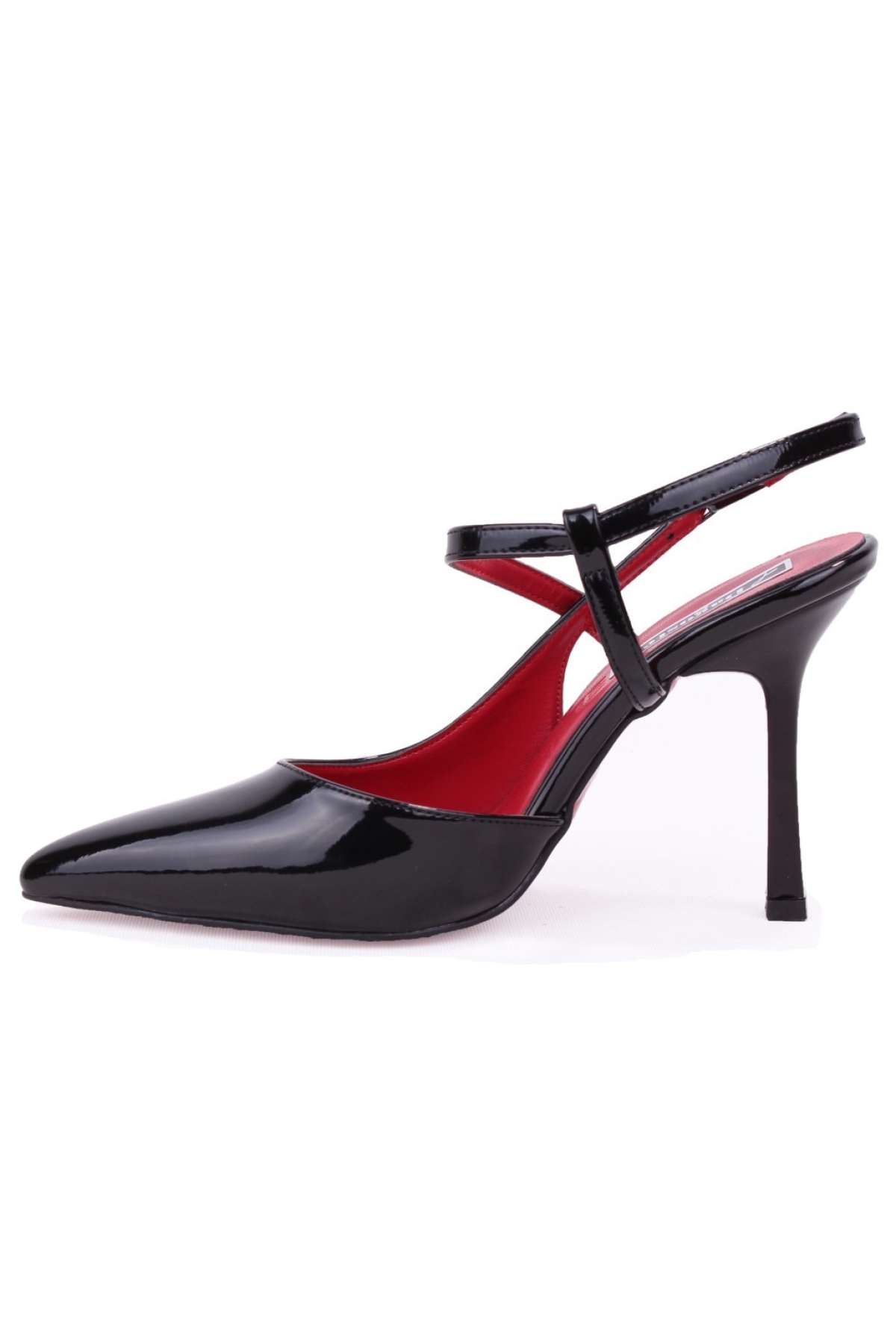 Dagoster Siyah Dagoster DZA07 Rugan DZA07-388402 İnce Topuklu Klasik Kadın Ayakkabı