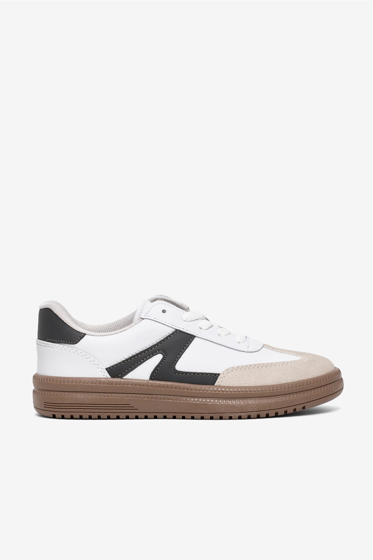 Tonny Black Beyaz Tonny Black Rahat Kalip Kadın Kauçuk Taban Bağcıklı Sneaker