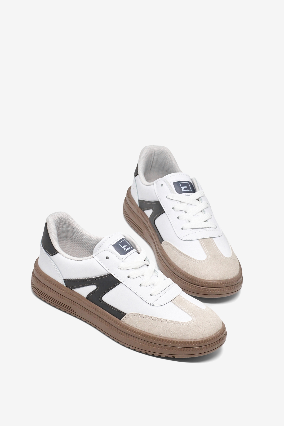 Tonny Black Beyaz Tonny Black Rahat Kalip Kadın Kauçuk Taban Bağcıklı Sneaker