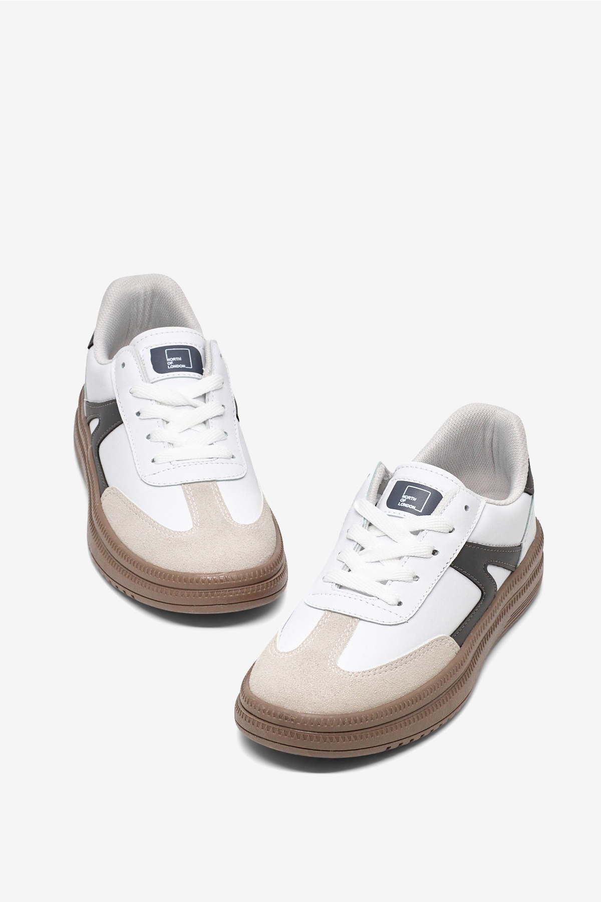 Tonny Black Beyaz Tonny Black Rahat Kalip Kadın Kauçuk Taban Bağcıklı Sneaker