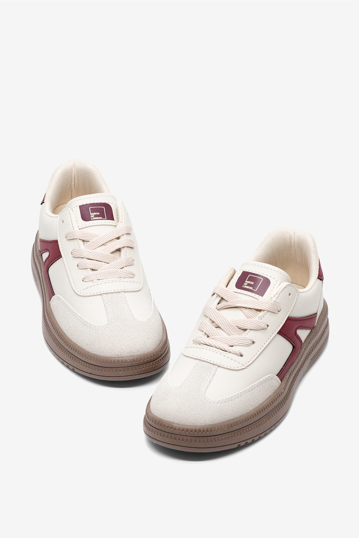 Tonny Black Beyaz Tonny Black Rahat Kalip Kadın Kauçuk Taban Bağcıklı Sneaker