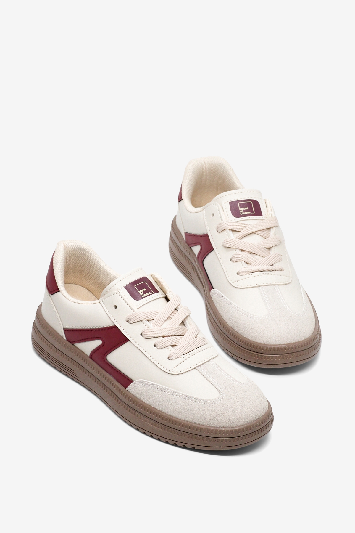 Tonny Black Beyaz Tonny Black Rahat Kalip Kadın Kauçuk Taban Bağcıklı Sneaker