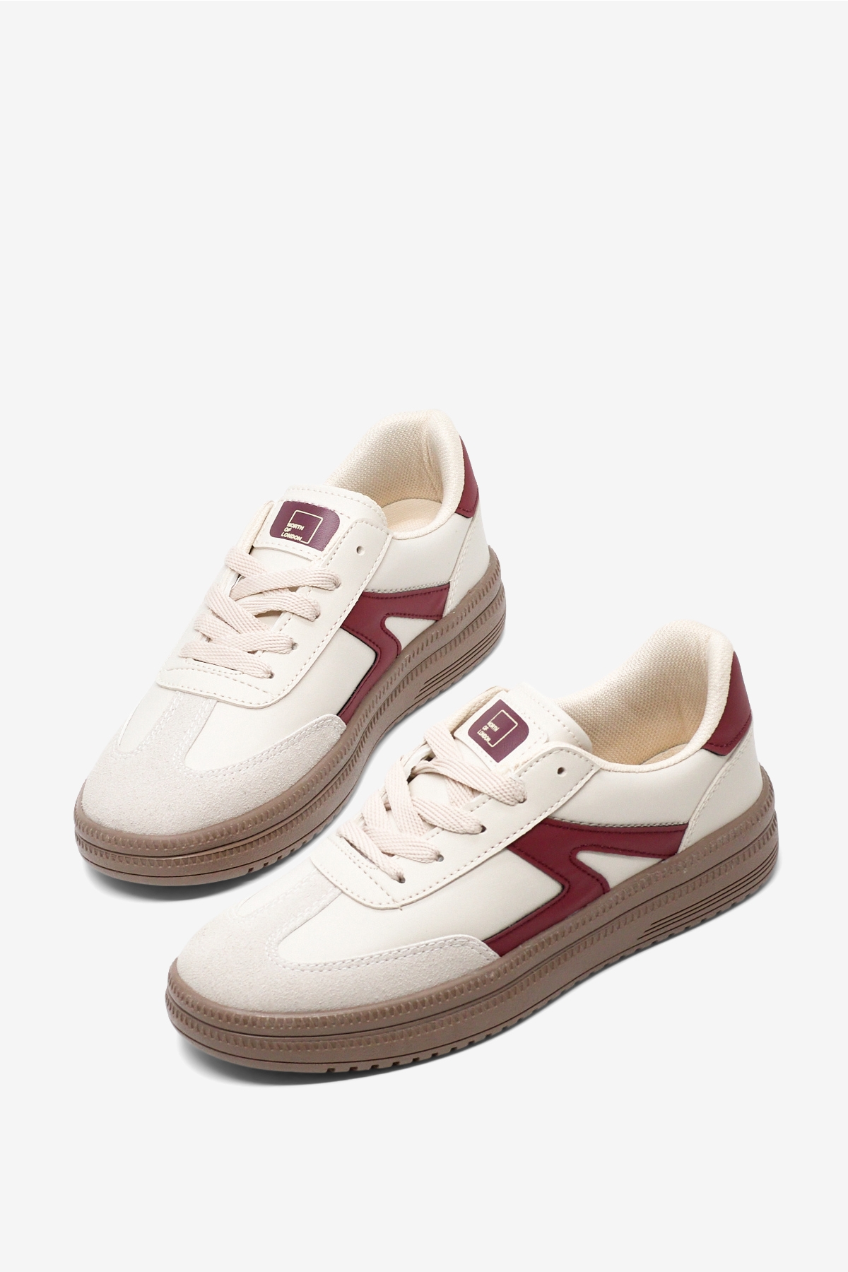 Tonny Black Beyaz Tonny Black Rahat Kalip Kadın Kauçuk Taban Bağcıklı Sneaker