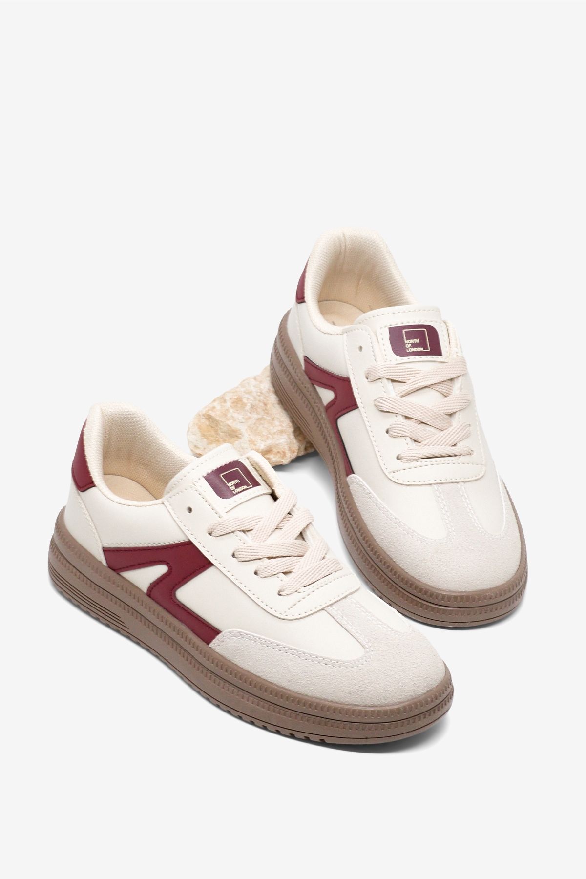 Tonny Black Beyaz Tonny Black Rahat Kalip Kadın Kauçuk Taban Bağcıklı Sneaker