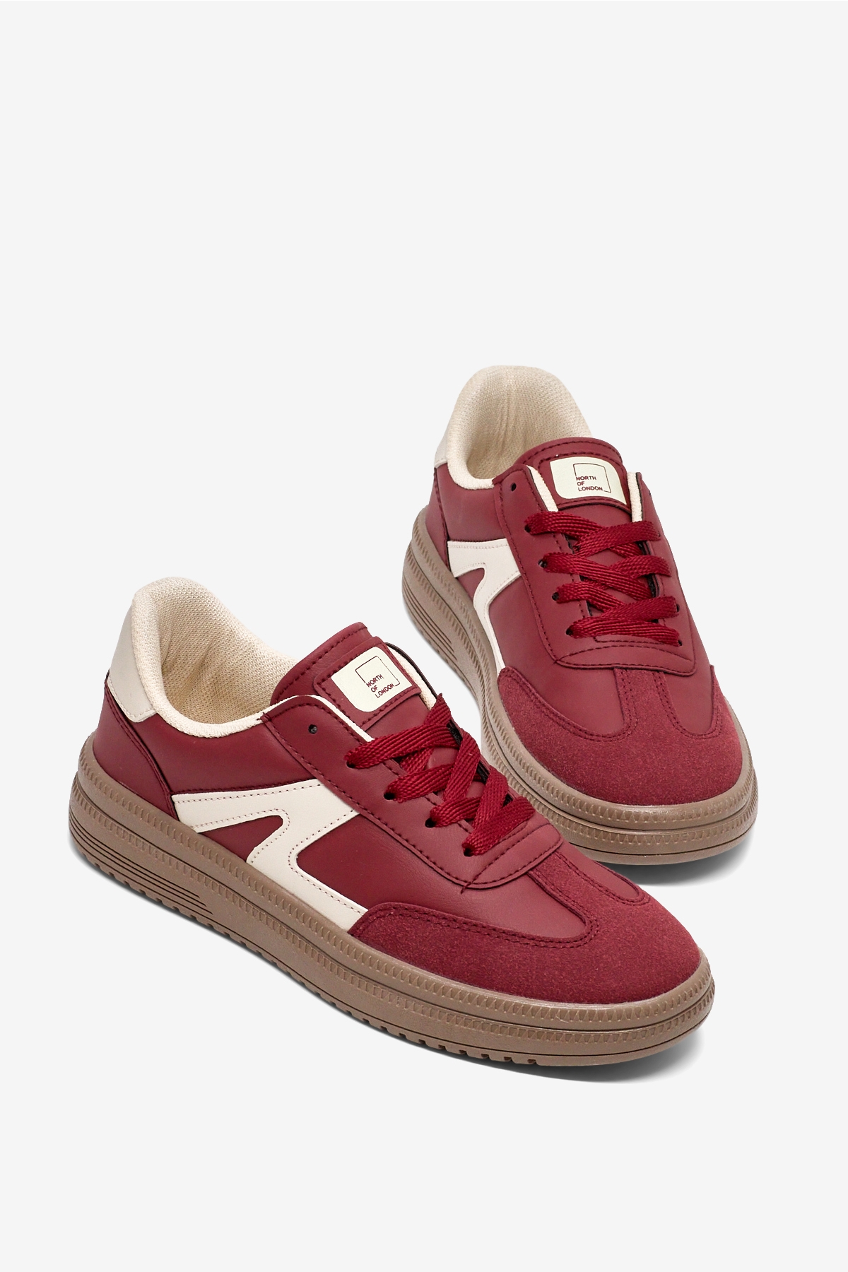 Tonny Black Beyaz Tonny Black Rahat Kalip Kadın Kauçuk Taban Bağcıklı Sneaker