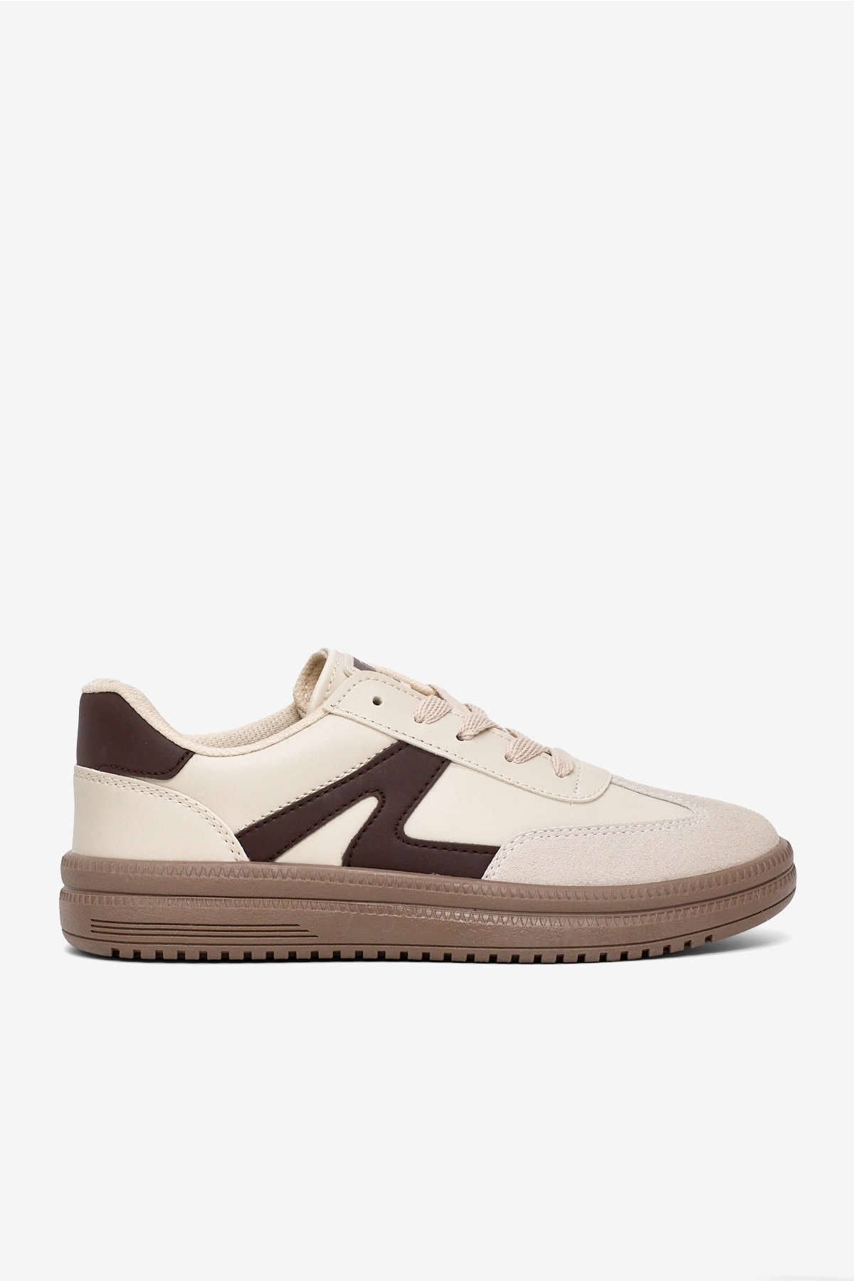 Tonny Black Beyaz Tonny Black Rahat Kalip Kadın Kauçuk Taban Bağcıklı Sneaker