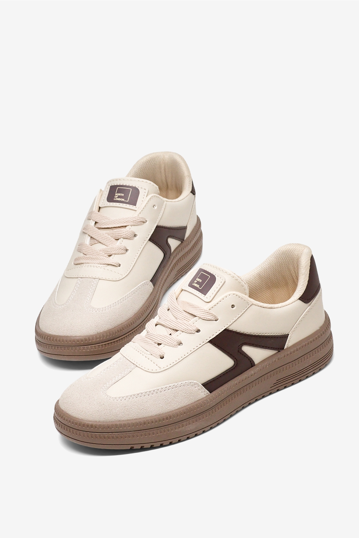Tonny Black Beyaz Tonny Black Rahat Kalip Kadın Kauçuk Taban Bağcıklı Sneaker