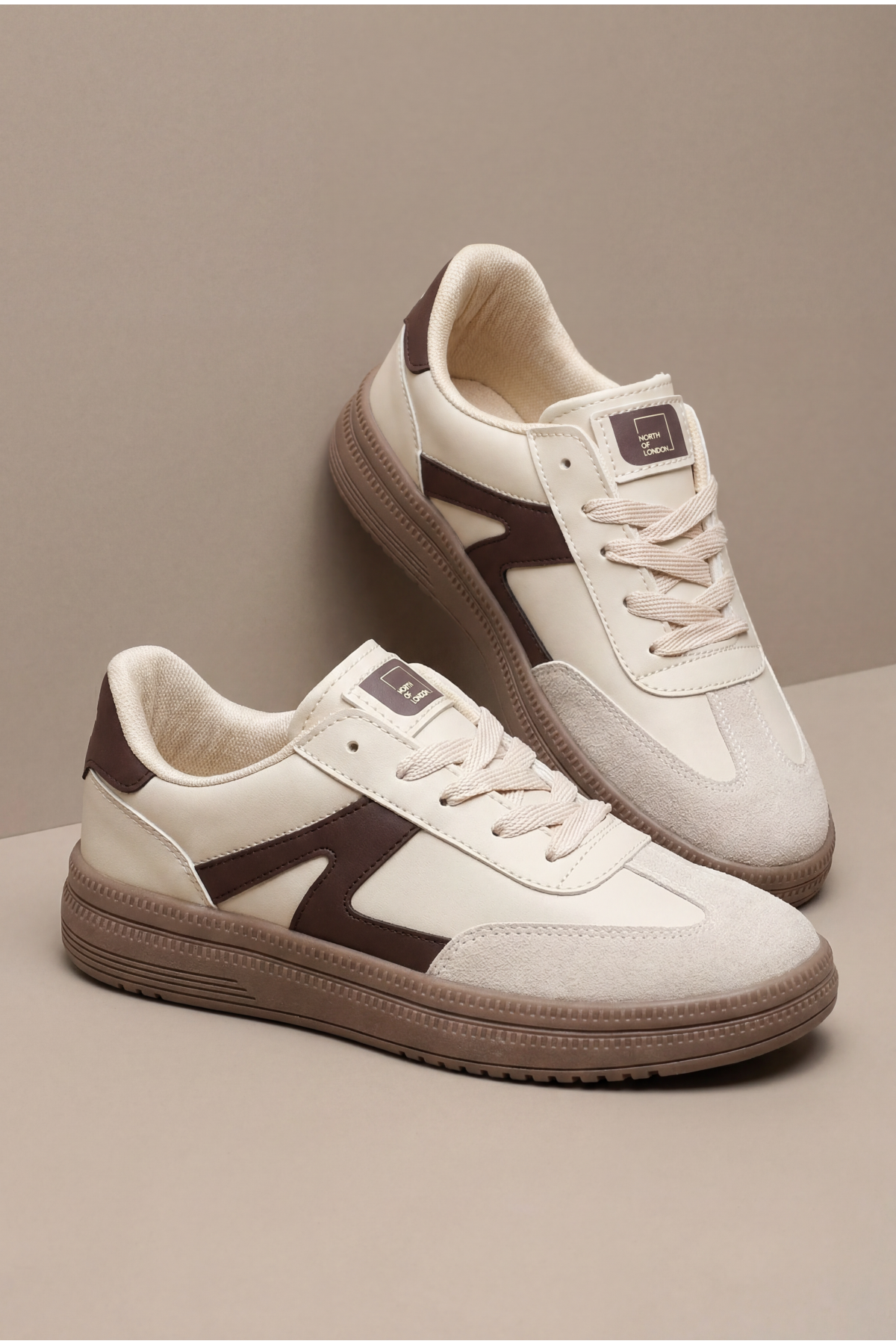 Tonny Black Beyaz Tonny Black Rahat Kalip Kadın Kauçuk Taban Bağcıklı Sneaker